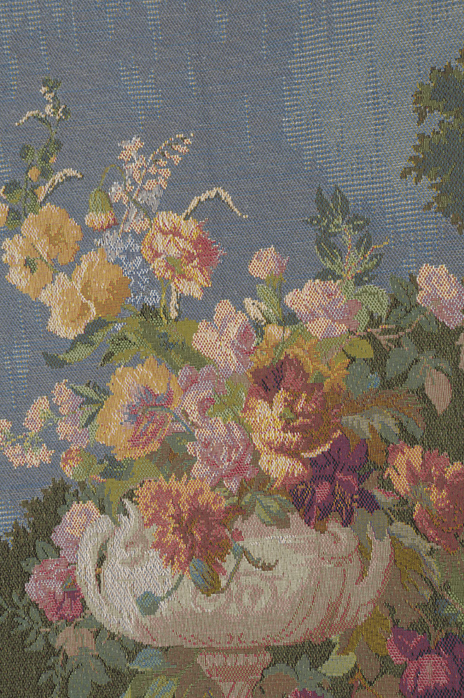 Ornamental Floral French Tapestry Wall Hanging 58x44 Inch Cotton Jacquard Woven Wall Tapestry
