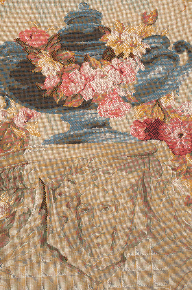 Beauvais II Floral Tapestry Wall Hanging 34 x 54 in French Botanical Floral Jacquard Woven Wall Art Home Decor