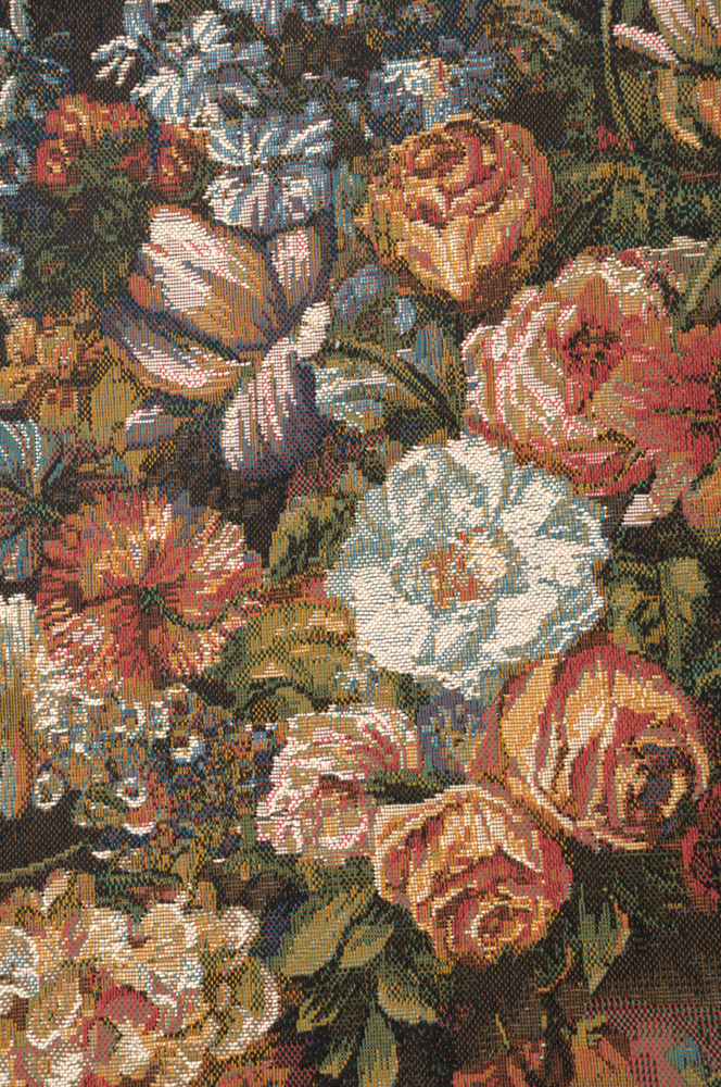 Bouquet Exemplar French Tapestry Wall Hanging 38x28 Inch Cotton Jacquard Woven Wall Tapestry
