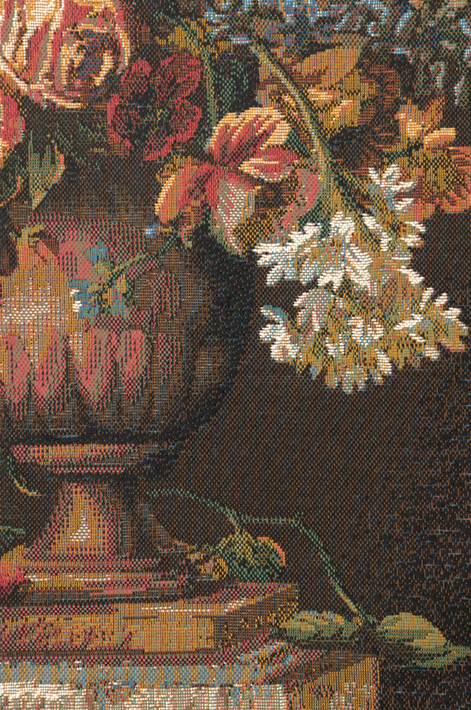 Bouquet Exemplar French Tapestry Wall Hanging 38x28 Inch Cotton Jacquard Woven Wall Tapestry