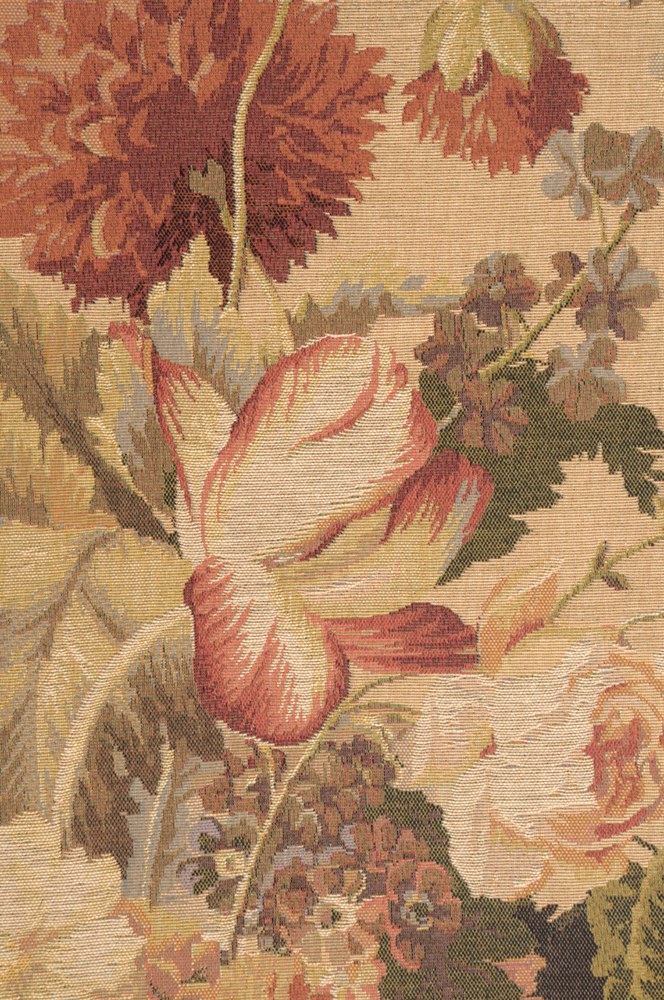 Bouquet Tulipe Clair French Tapestry Wall Hanging 37x27 Inch Cotton Jacquard Woven Wall Tapestry