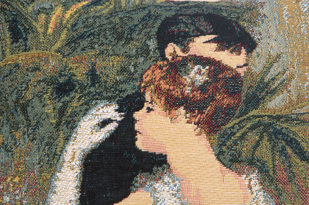 Edgar Degas Danse Belgian Tapestry Pillow Cover 13x13 Inch Cotton Jacquard Woven Cushion Cover