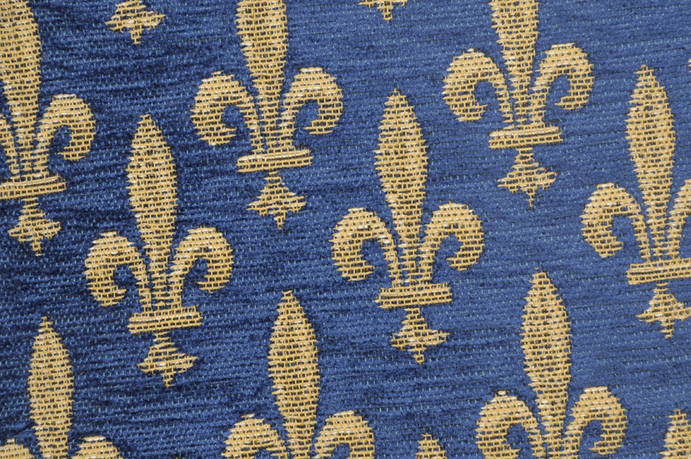 Napoleon Fleur de Lys Reduit Tapestry Pillow Cover 14x14 Inch Cotton Jacquard Woven Cushion Cover