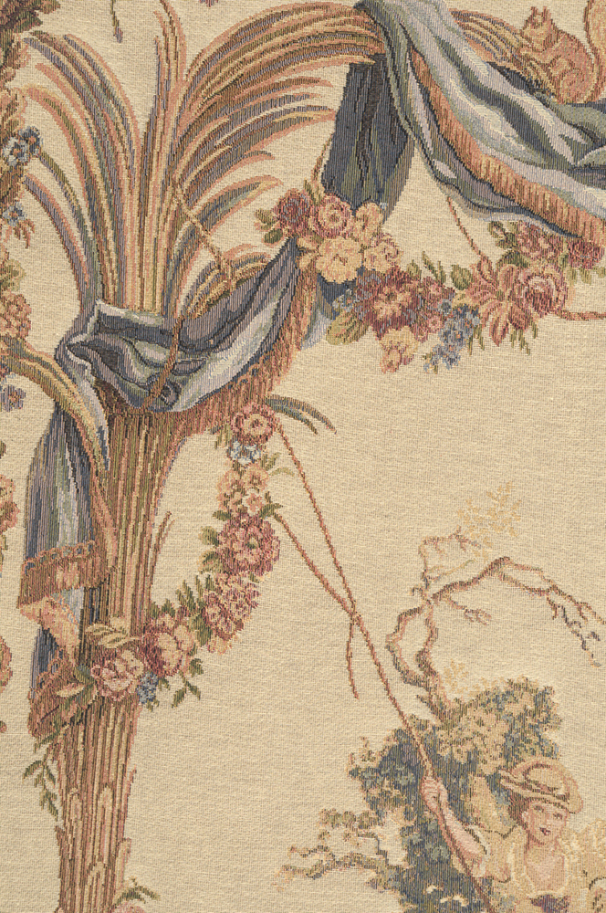 Romantic Swing European Tapestry Wall Hanging 30x20 Inch Cotton Jacquard Woven Wall Tapestry