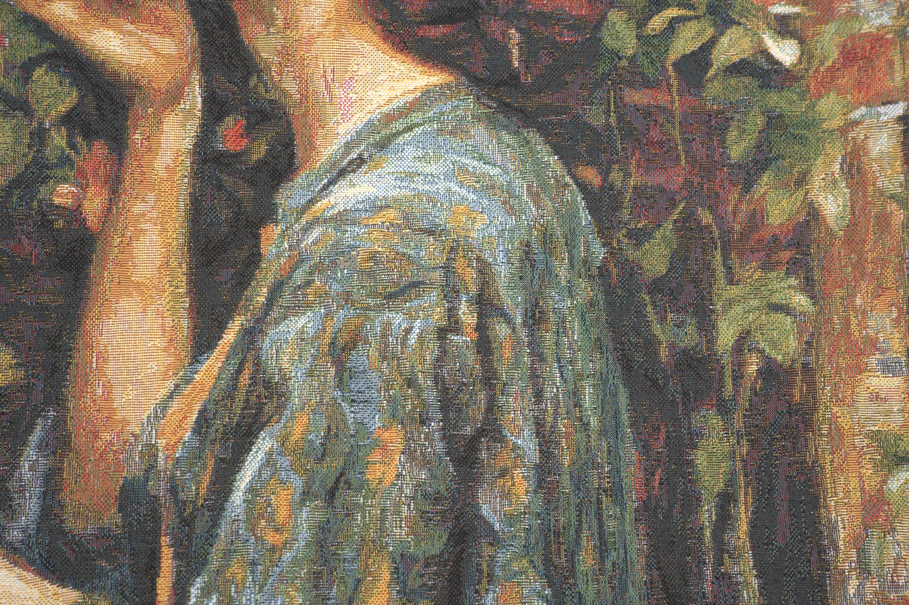 John William Waterhouse Soul of the Rose Tapestry Pillow Cover 18x18 Inch Cotton Jacquard Woven Cushion Cover