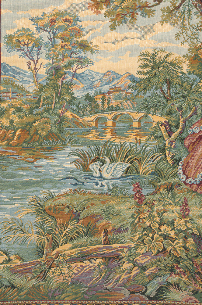 Francois Boucher Minuetto Piccolo Tapestry Wall Hanging 26 x 45 in Rococo Dance Scene Jacquard Woven Wall Art