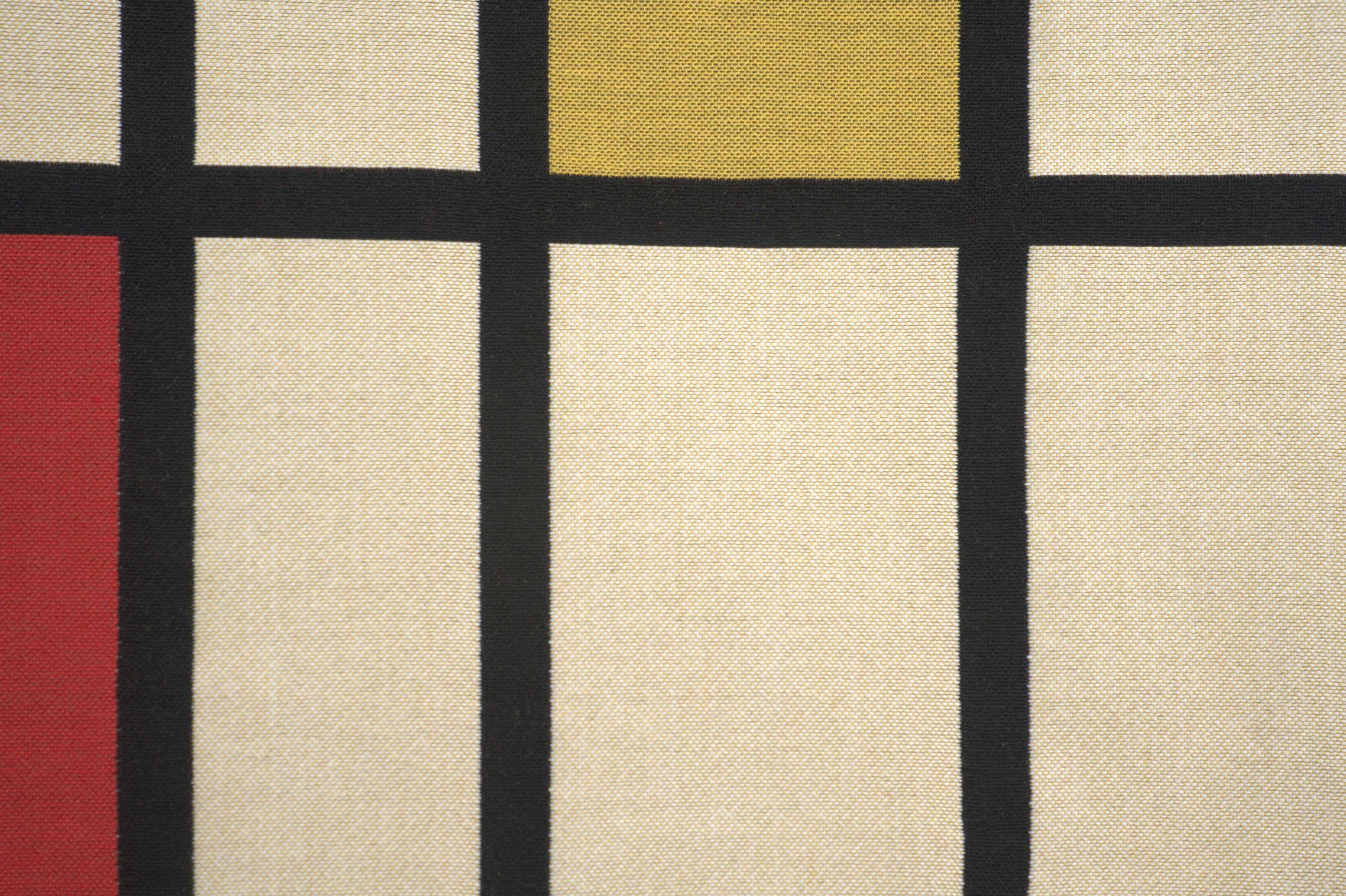 Mondriaan Tapestry Pillow Cover 18x18 Inch Cotton Jacquard Woven Cushion Cover