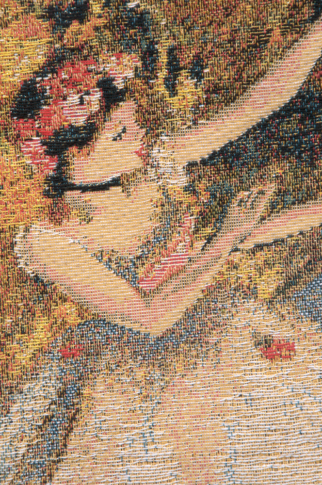 Edgar Degas Deux Danseuses Small Tapestry Pillow Cover 14x14 Inch Cotton Jacquard Woven Cushion Cover