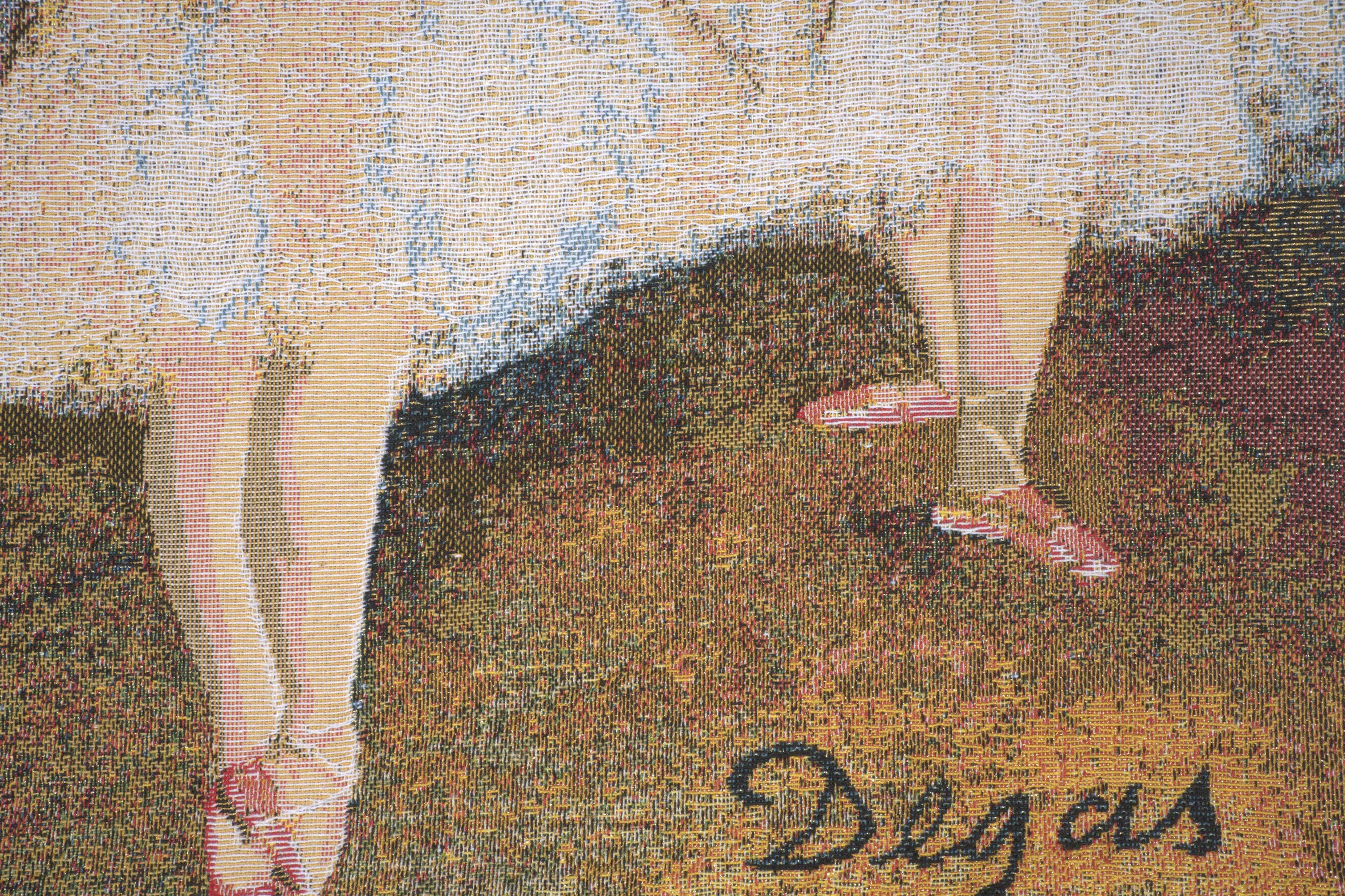 Edgar Degas Deux Danseuses Large Tapestry Pillow Cover 18x18 Inch Cotton Jacquard Woven Cushion Cover
