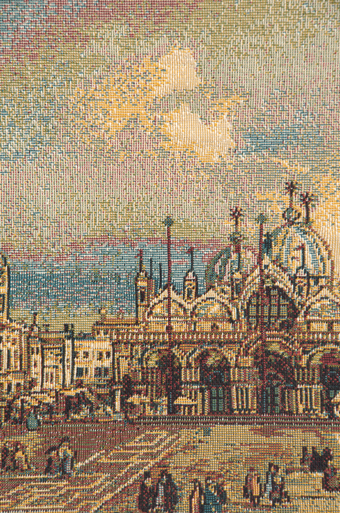 San Marco Decorative Tapestry Wall Hanging 13 x 20 in Venice Italy Piazza Cityscape Jacquard Woven Wall Art