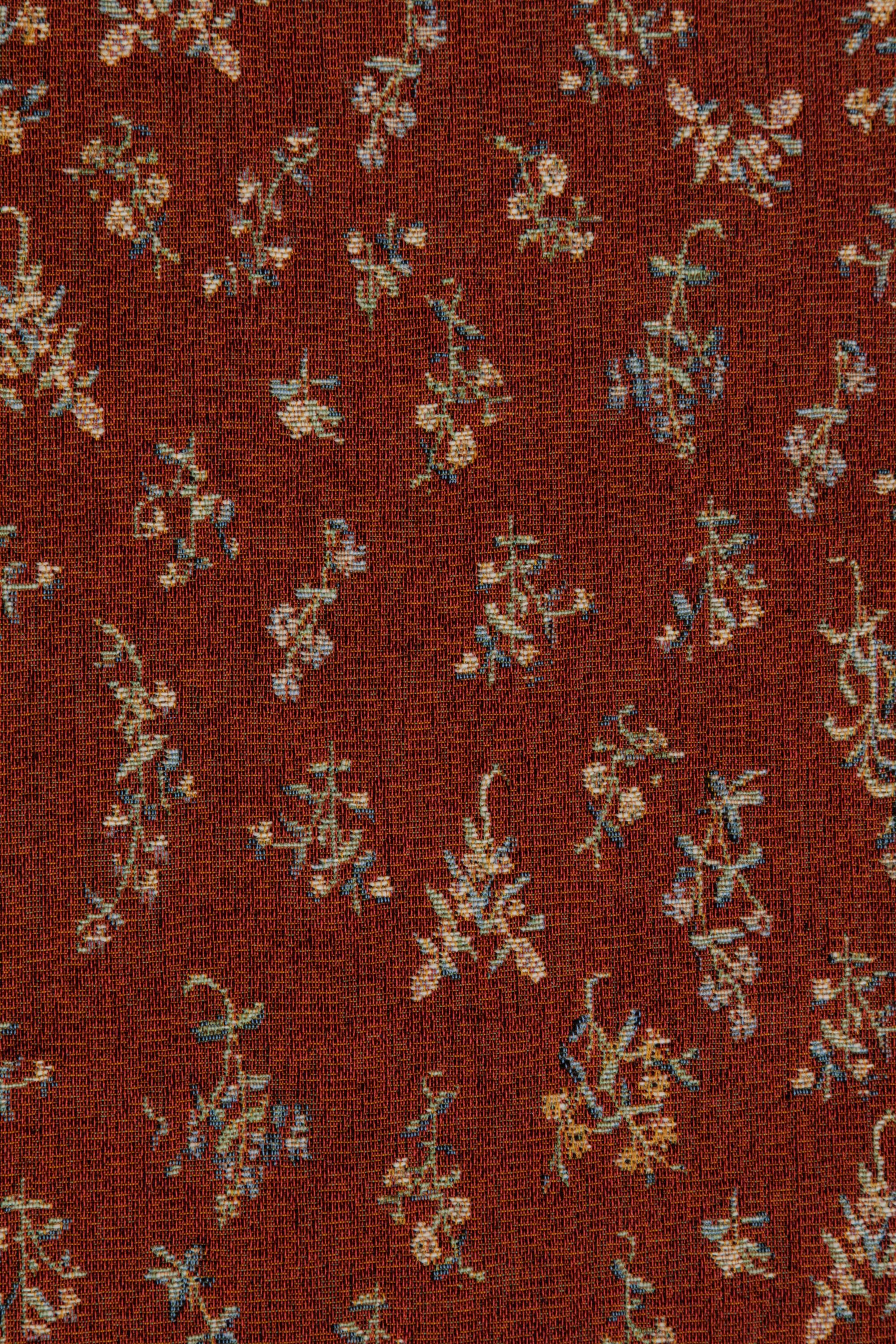 Orange Tree II Large French Jacquard Woven Table Runner 70x14 Inch Botanical Dining Decor