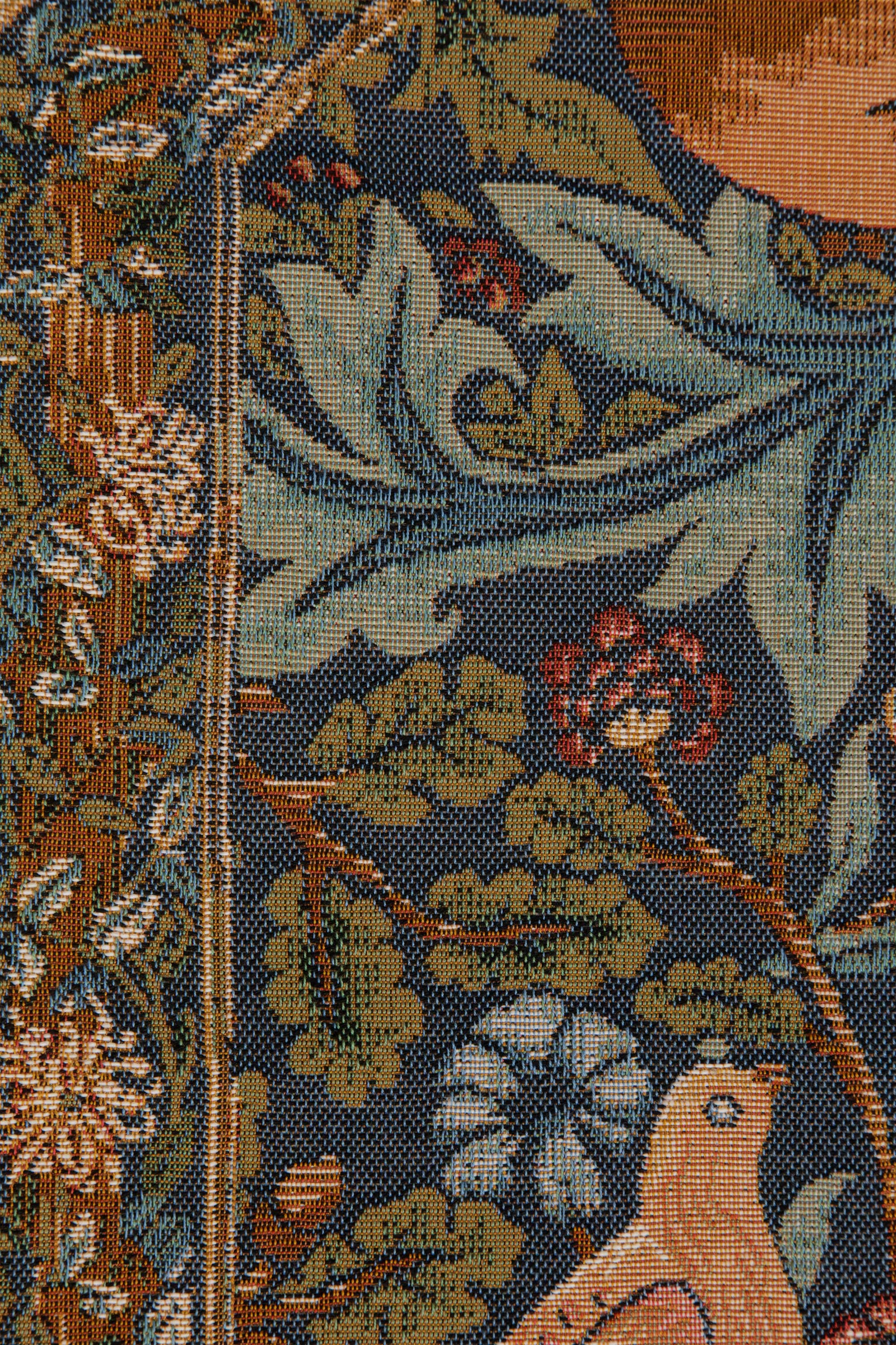 Brother Rabbit Small French Jacquard Woven Table Runner 35x14 Inch Arts Crafts Decor