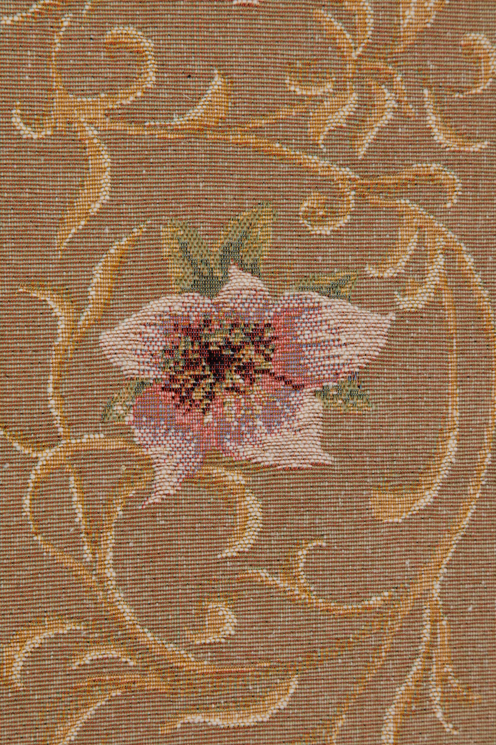 Josephine Light Small French Jacquard Woven Table Runner 35x14 Inch Floral Dining Decor