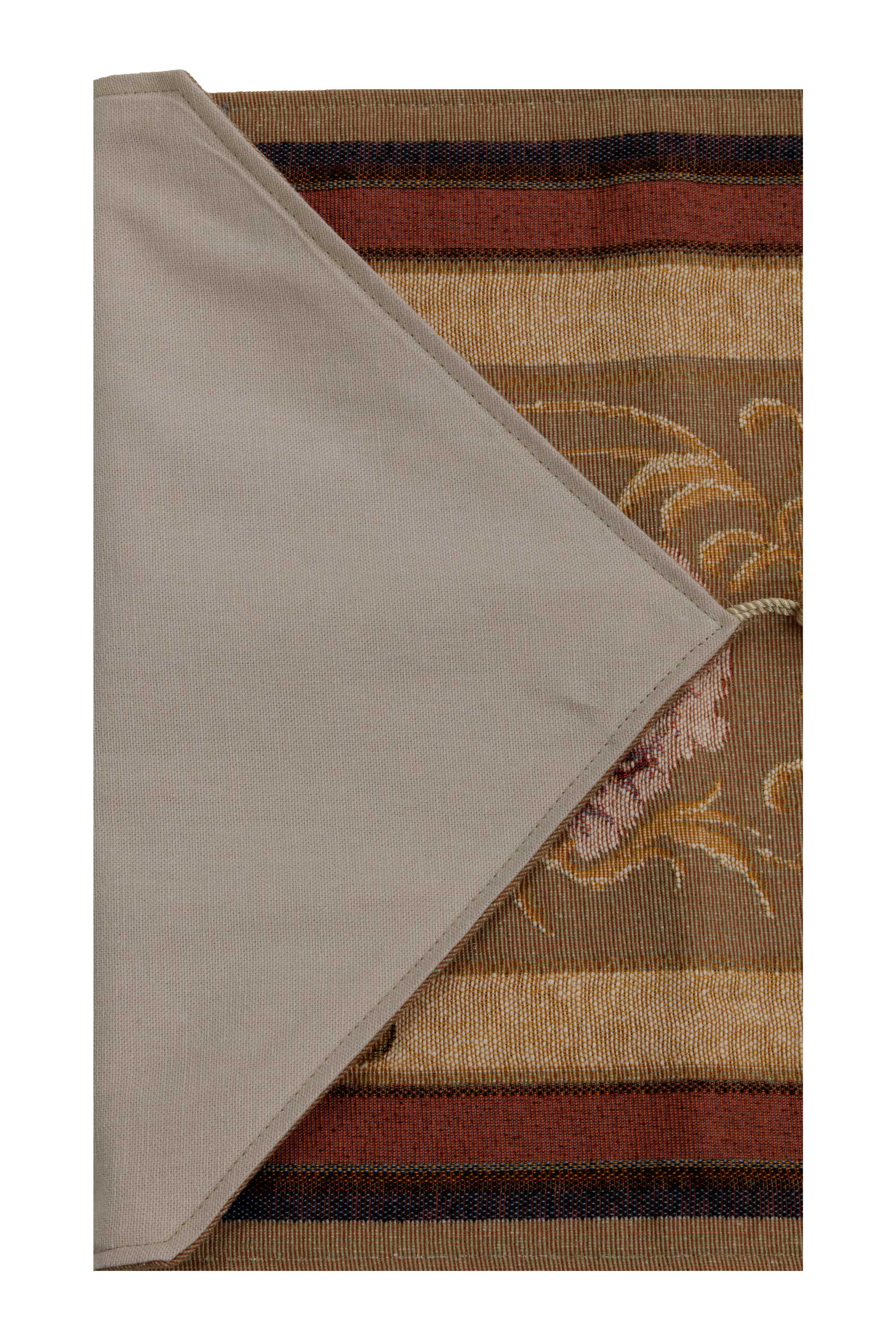 Josephine Light Large French Jacquard Woven Table Runner 70x14 Inch Floral Dining Decor