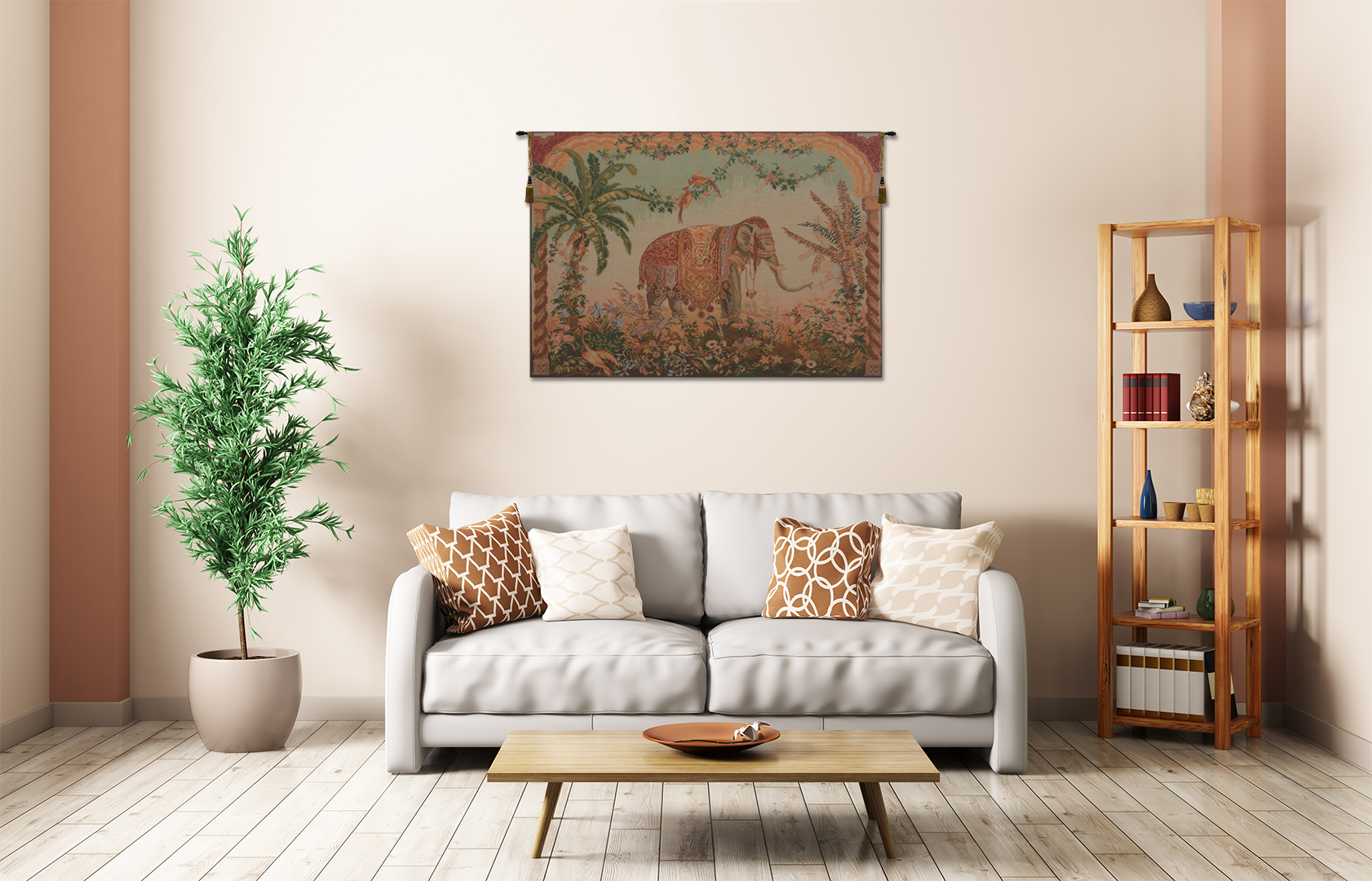 Decorative Royal Elephant Large Vinatage Tapestry Wall Hanging 44 x 58 in