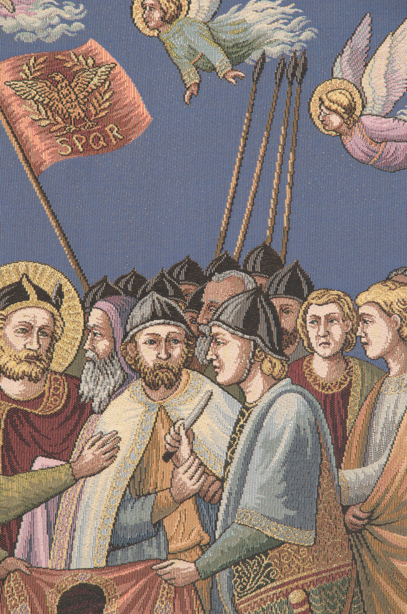 Fran Angelio Crocifissione Religious Tapestry Wall Hanging 37 x 53 in