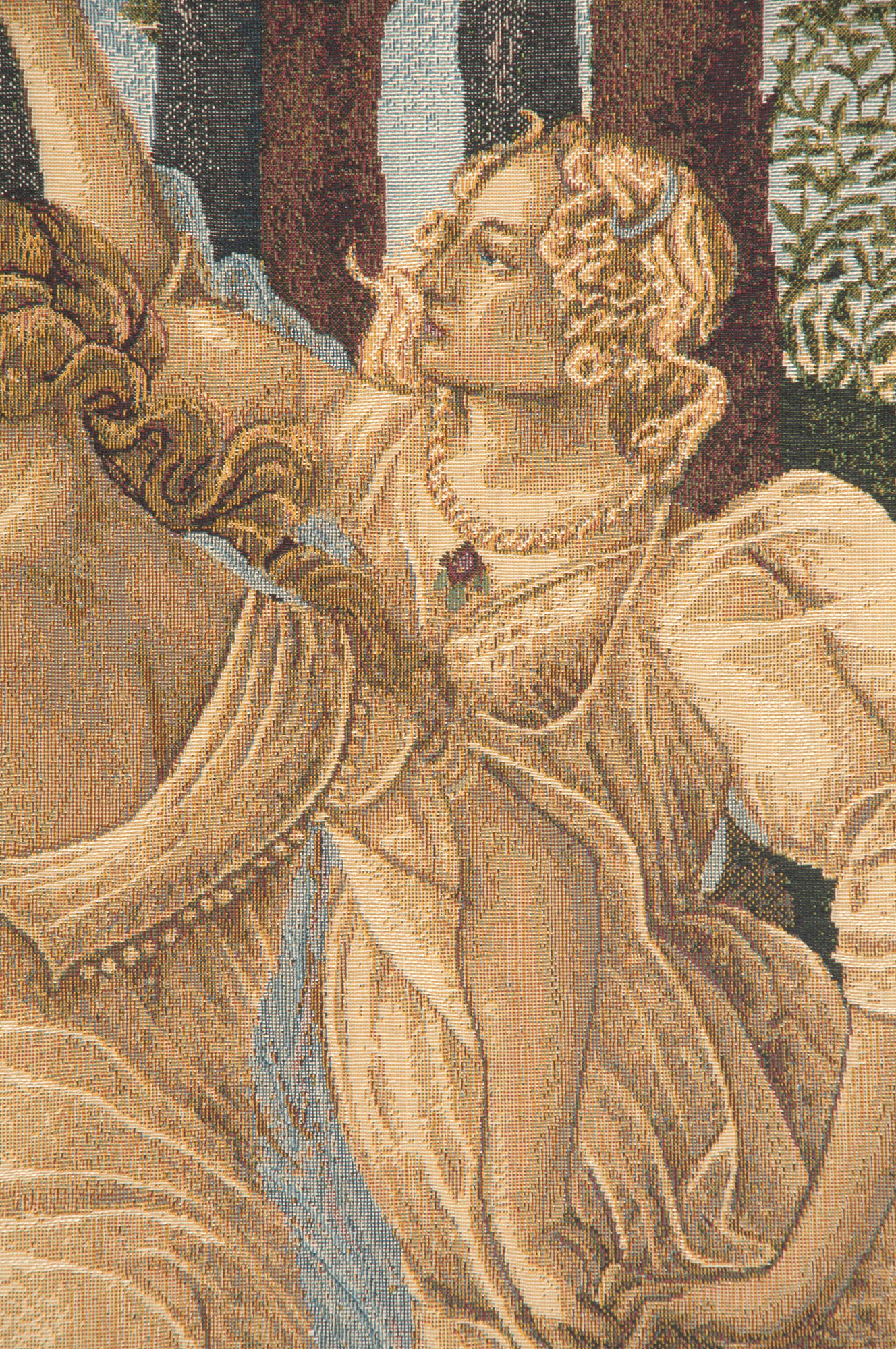 Sandro Botticelli Tre Grazie Vintage Tapestry Wall Hanging 38 x 26 in