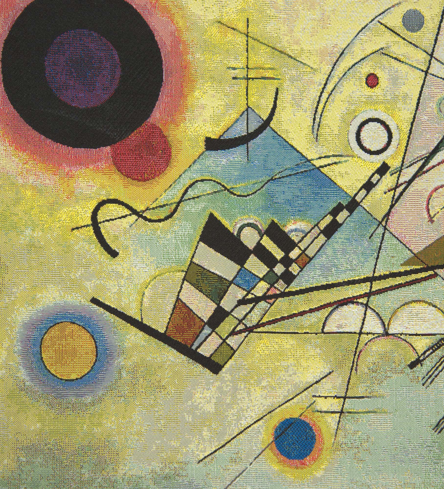 Wassily Kandinsky Composition VIII European Tapestry Wall Hanging 19x27 Inch Cotton Jacquard Woven Wall Tapestry