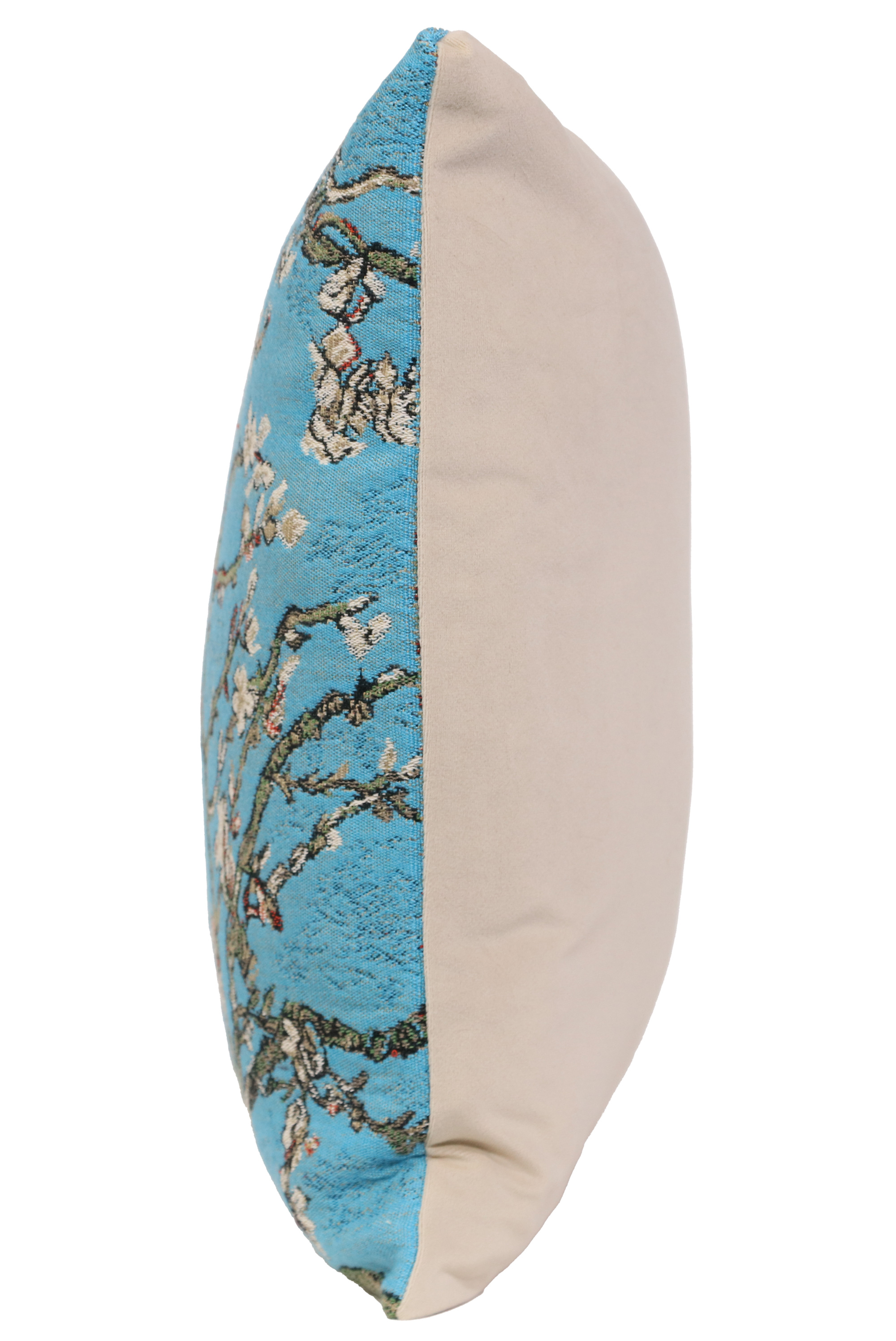 Vincent Van Gogh The Almond Blossom Tapestry Pillow Cover 16x16 Inch Cotton Jacquard Woven Cushion Cover