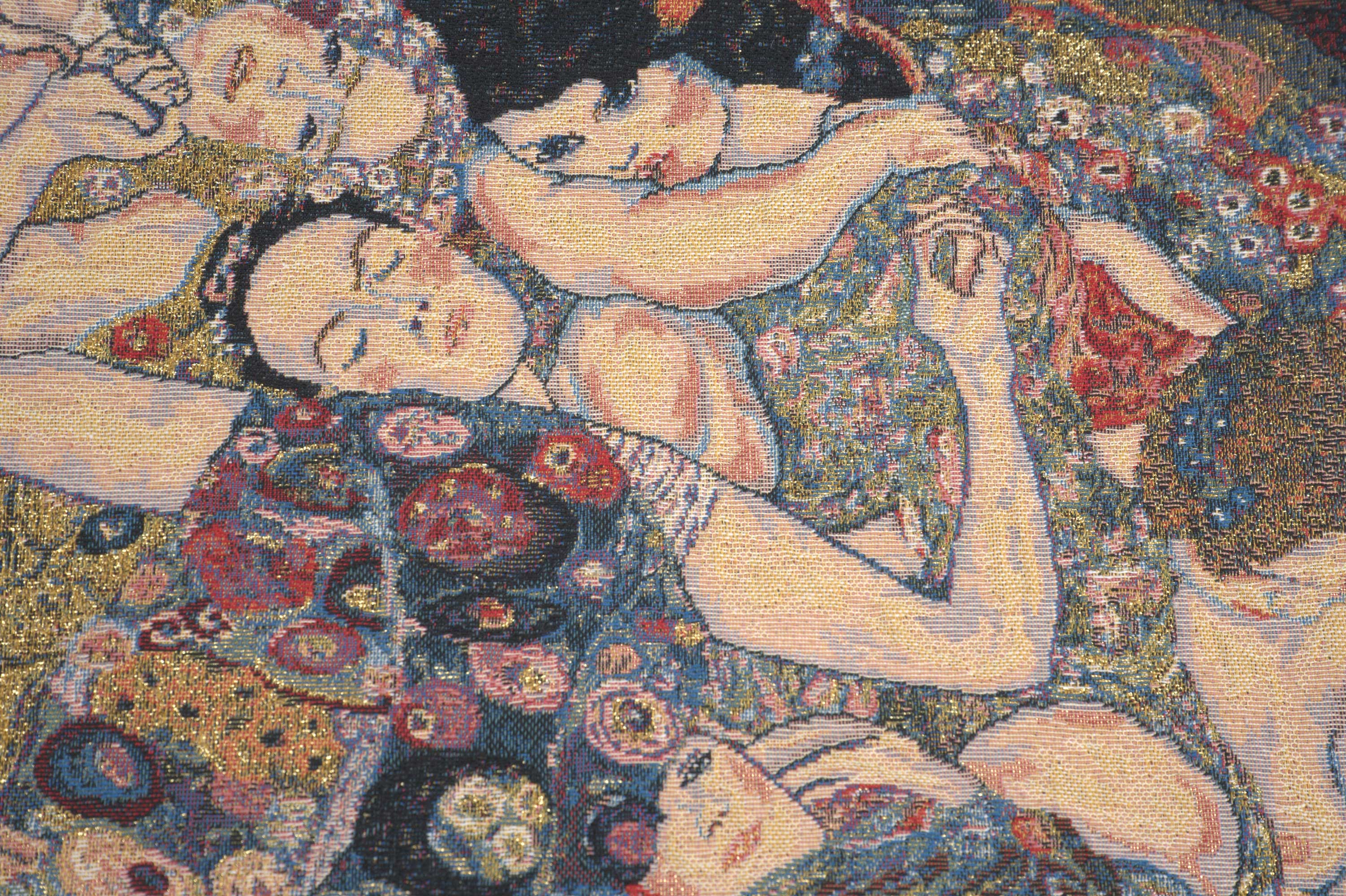 Gustav Klimt The Virgin Tapestry Pillow Cover 18x18 Inch Cotton Jacquard Woven Cushion Cover
