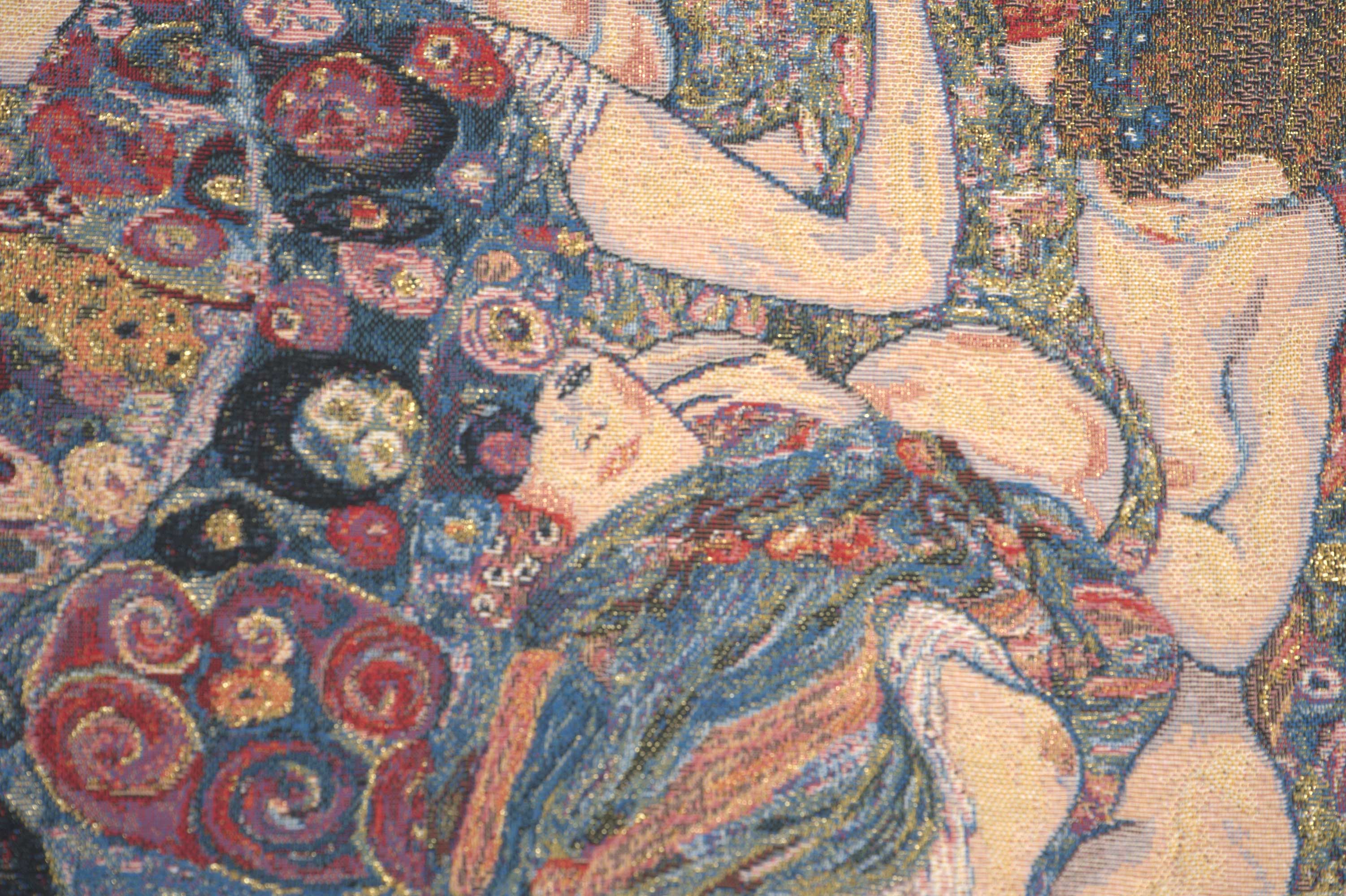Gustav Klimt The Virgin Tapestry Pillow Cover 18x18 Inch Cotton Jacquard Woven Cushion Cover