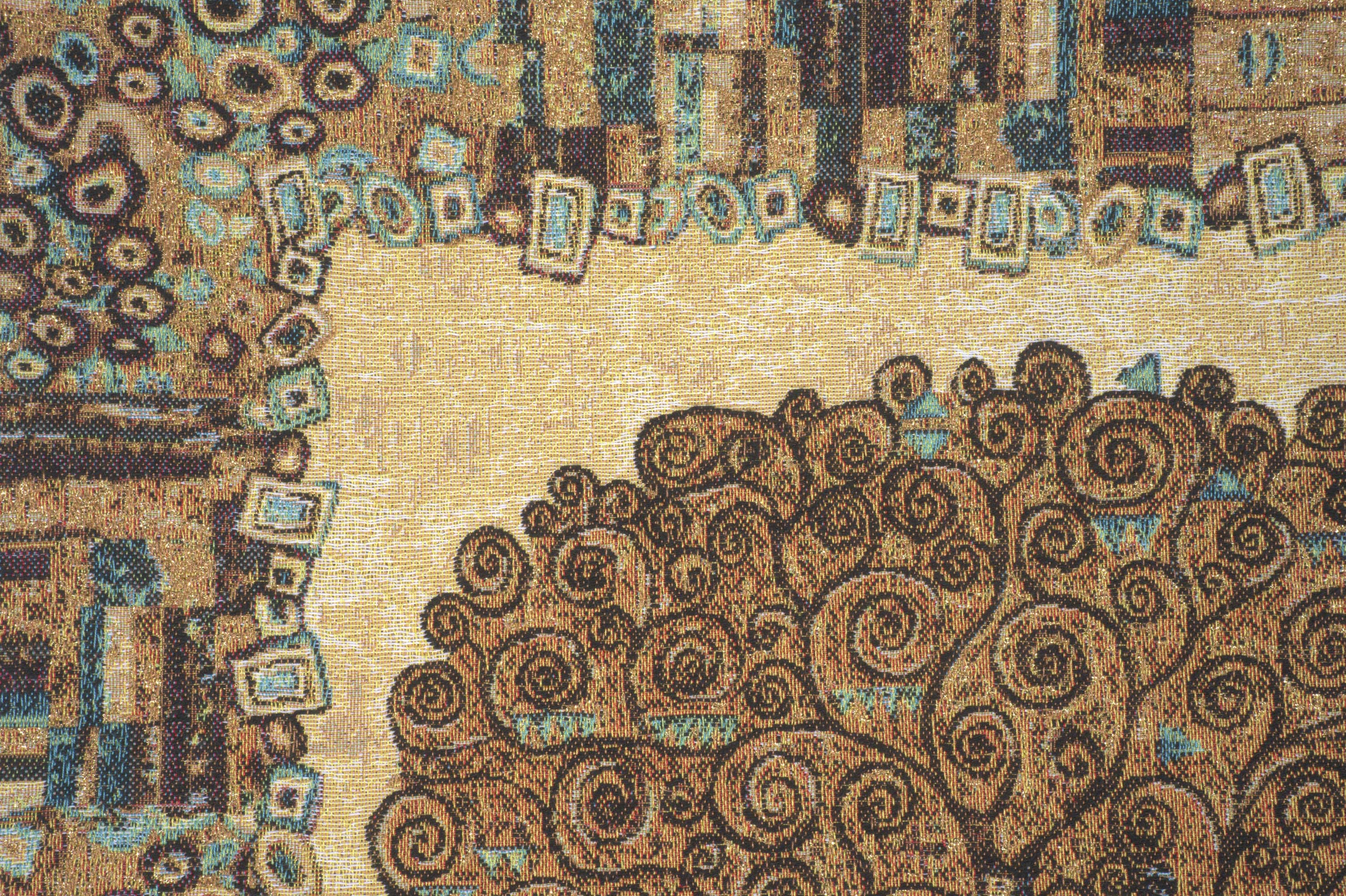 Gustav Klimt Tree of Life A Tapestry Pillow Cover 18x18 Inch Cotton Jacquard Woven Cushion Cover