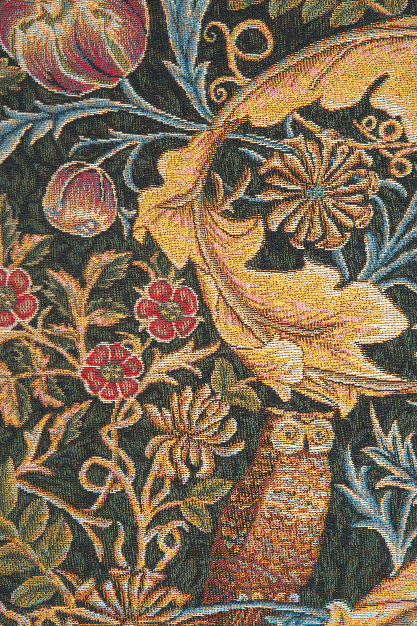 William Morris Owl and Pigeon II Tapestry Wall Hanging 29 x 18 in