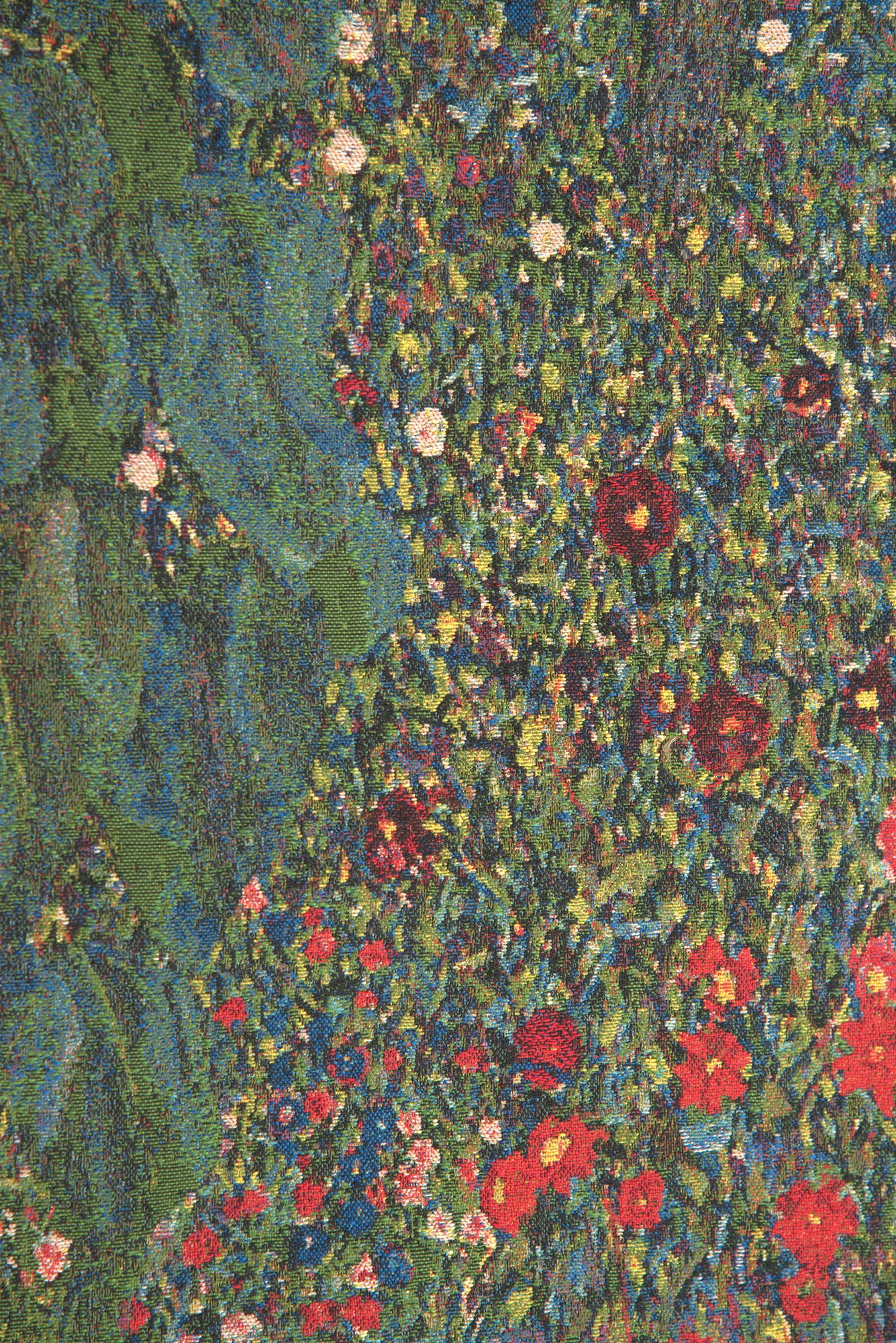 Gustav Klimt Country Garden III Vintage Tapestry Wall Hanging 29 x 27 in