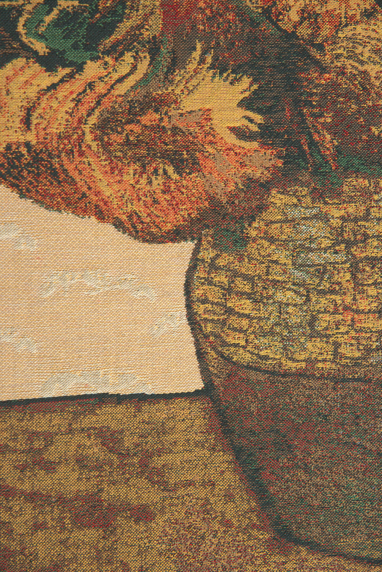 Vincent Van Gogh Sunflower Beige Vintage Tapestry Wall Hanging 41 x 34 in