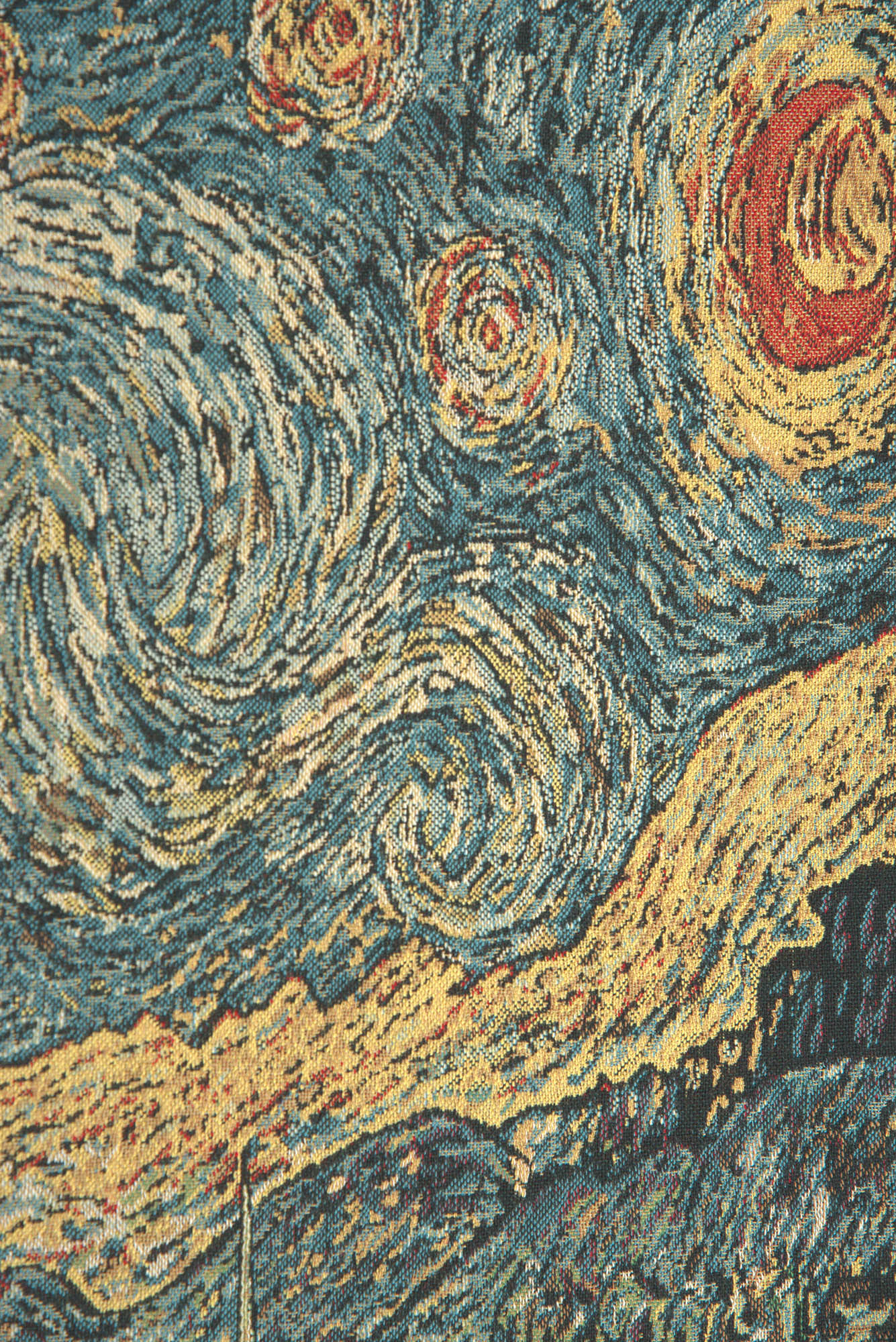Vincent Van Gogh Starry Night Mini Vintage Tapestry Wall Hanging 21 x 18 in