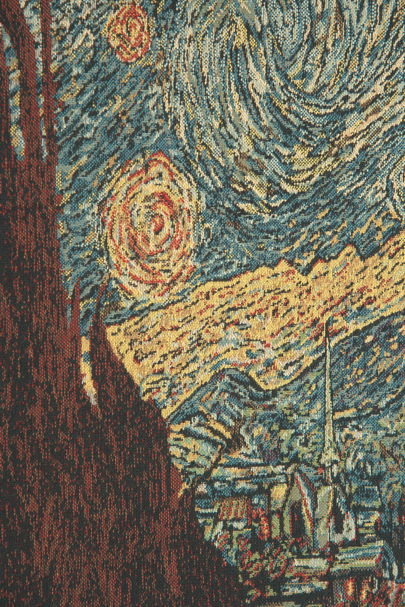 Vincent Van Gogh Starry Night Mini Vintage Tapestry Wall Hanging 21 x 18 in
