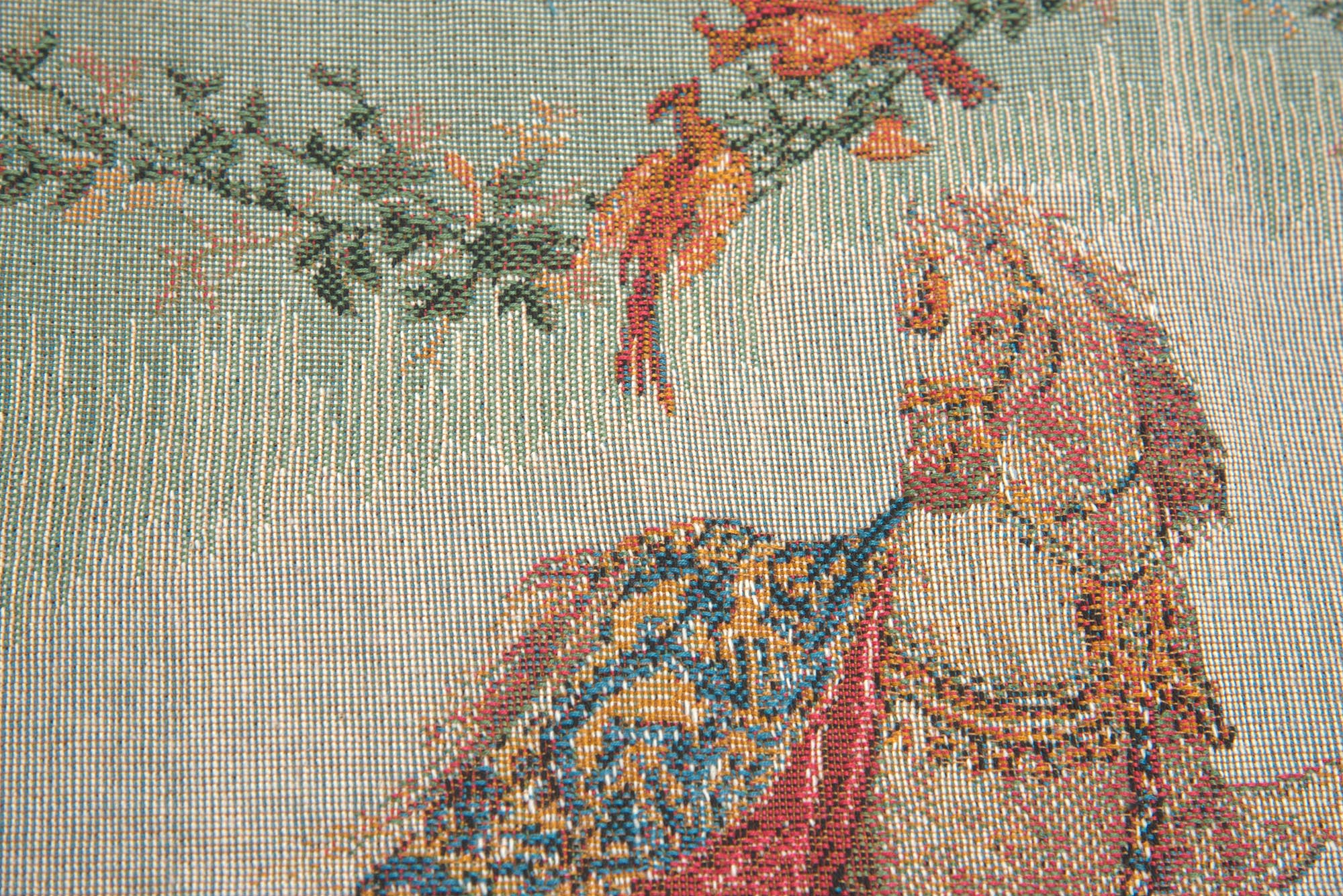 Jean Baptiste Huet Cheval Small Tapestry Pillow Cover 14x14 Inch Cotton Jacquard Woven Cushion Cover