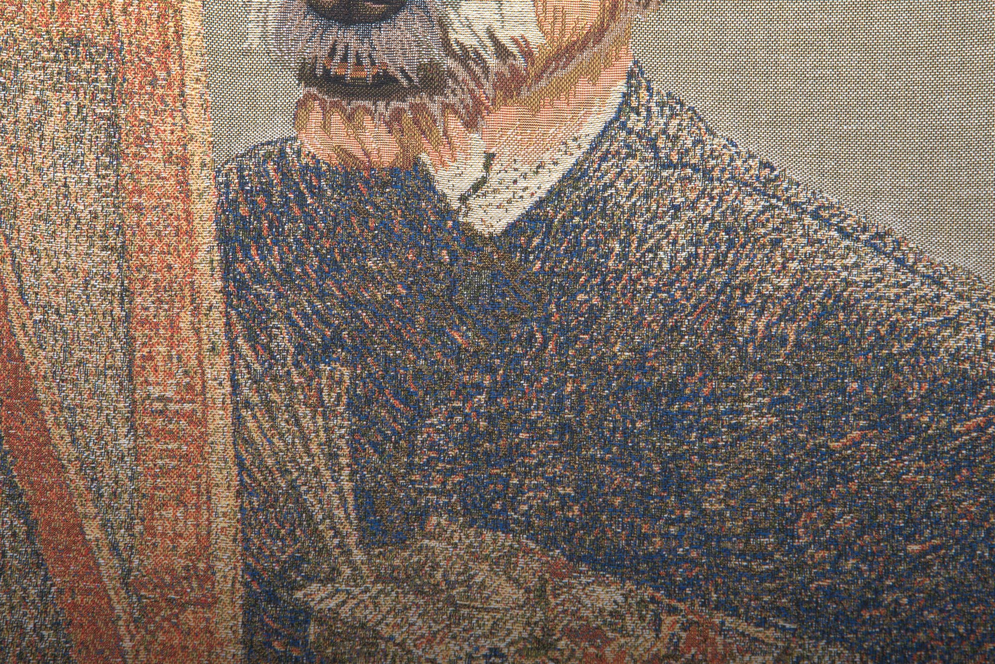 Vincent Van Gogh Dog Tapestry Pillow Cover 18x18 Inch Cotton Jacquard Woven Cushion Cover