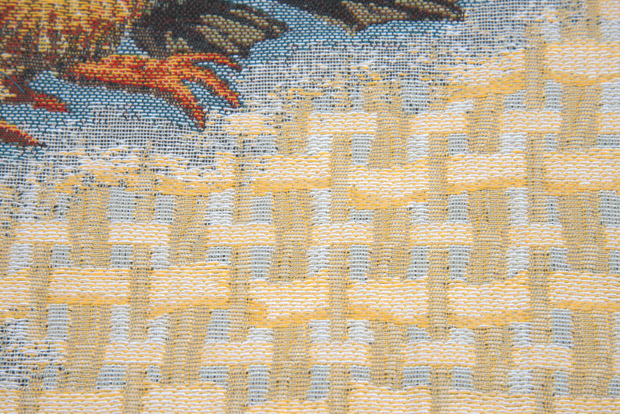 Easter Duck II Belgian Tapestry Pillow Cover 14x14 Inch Cotton Jacquard Woven Cushion Cover