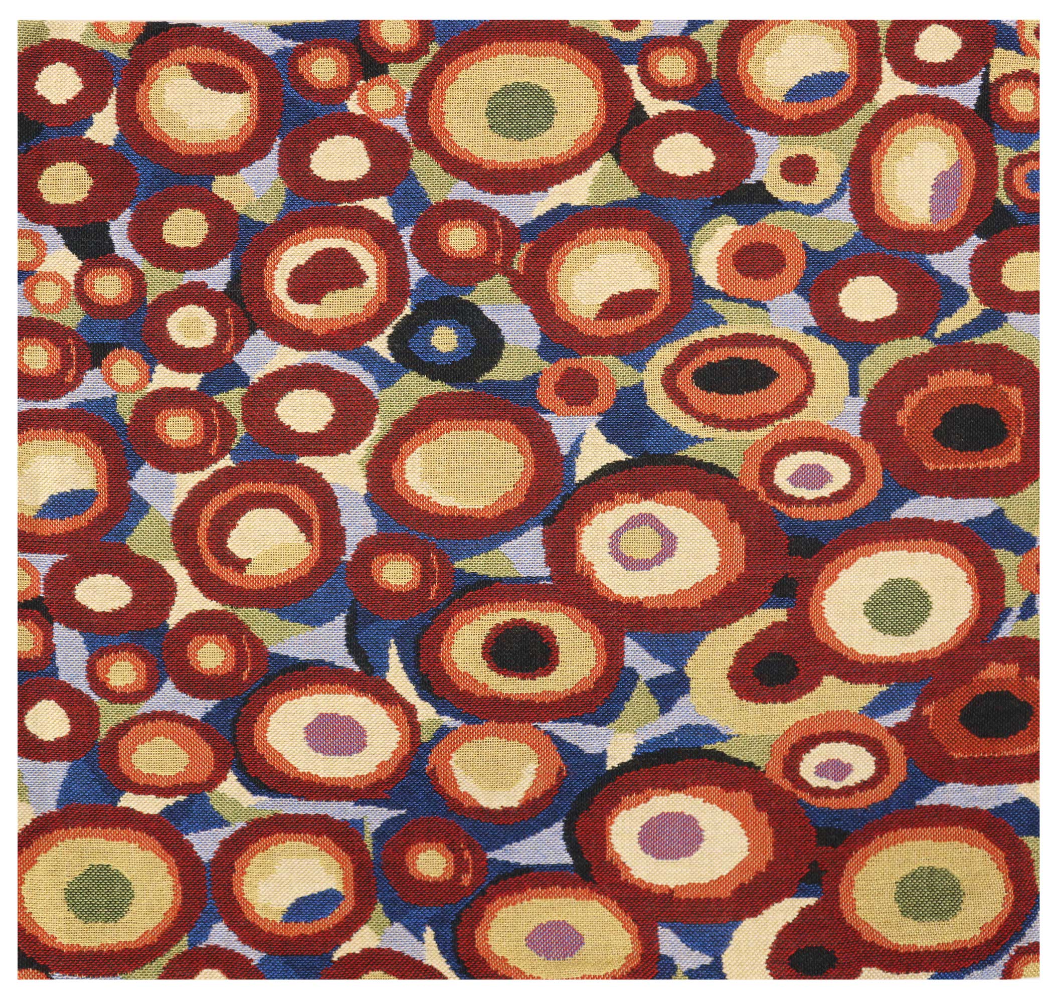 Gustav Klimt Circles Tapestry Pillow Cover 16x16 Inch Cotton Jacquard Woven Cushion Cover