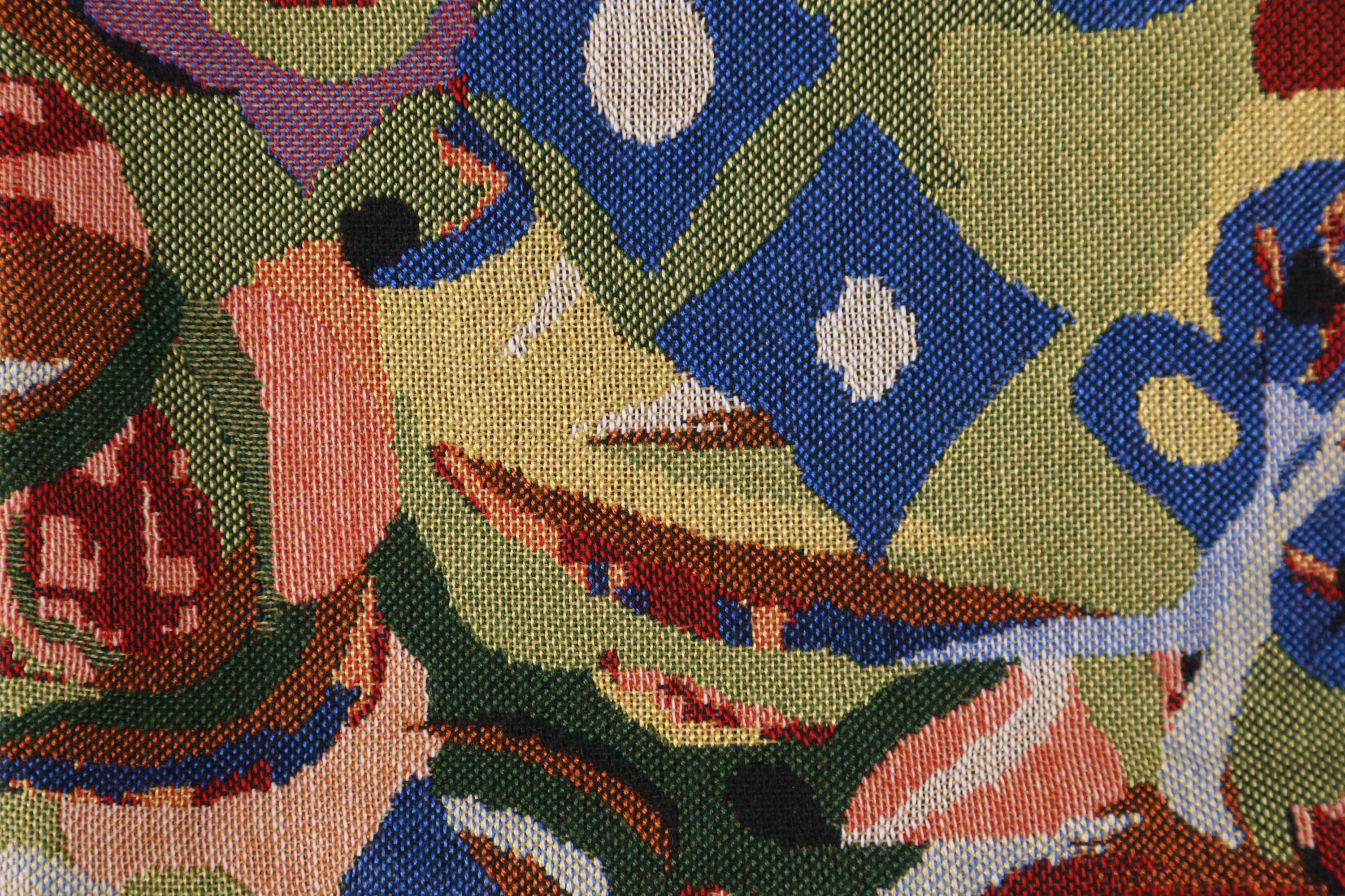 Gustav Klimt Swirls Tapestry Pillow Cover 16x16 Inch Cotton Jacquard Woven Cushion Cover