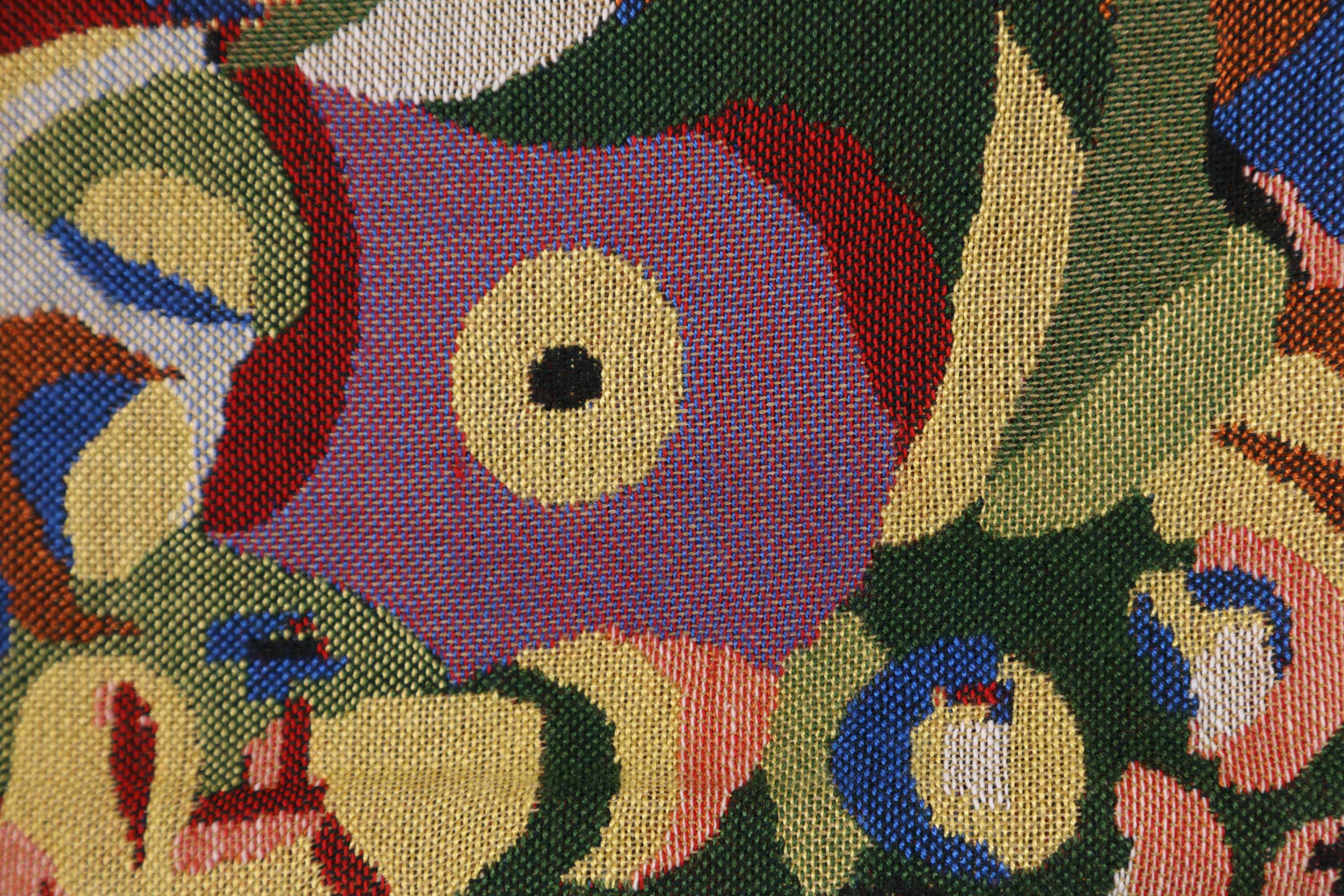 Gustav Klimt Swirls Tapestry Pillow Cover 16x16 Inch Cotton Jacquard Woven Cushion Cover