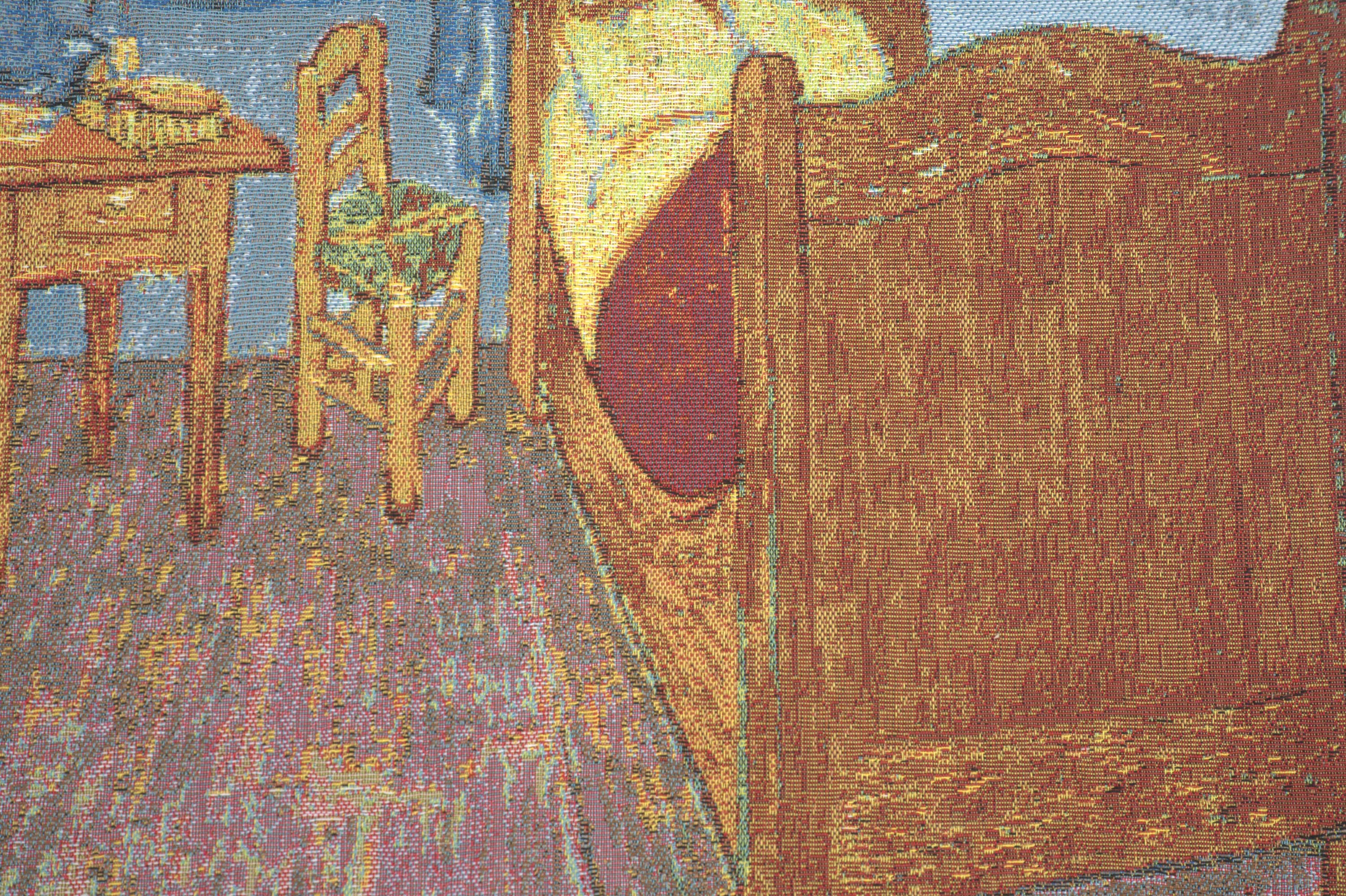Van Gogh Chambre Belgian Tapestry Pillow Cover 18x18 Inch Cotton Jacquard Woven Cushion Cover