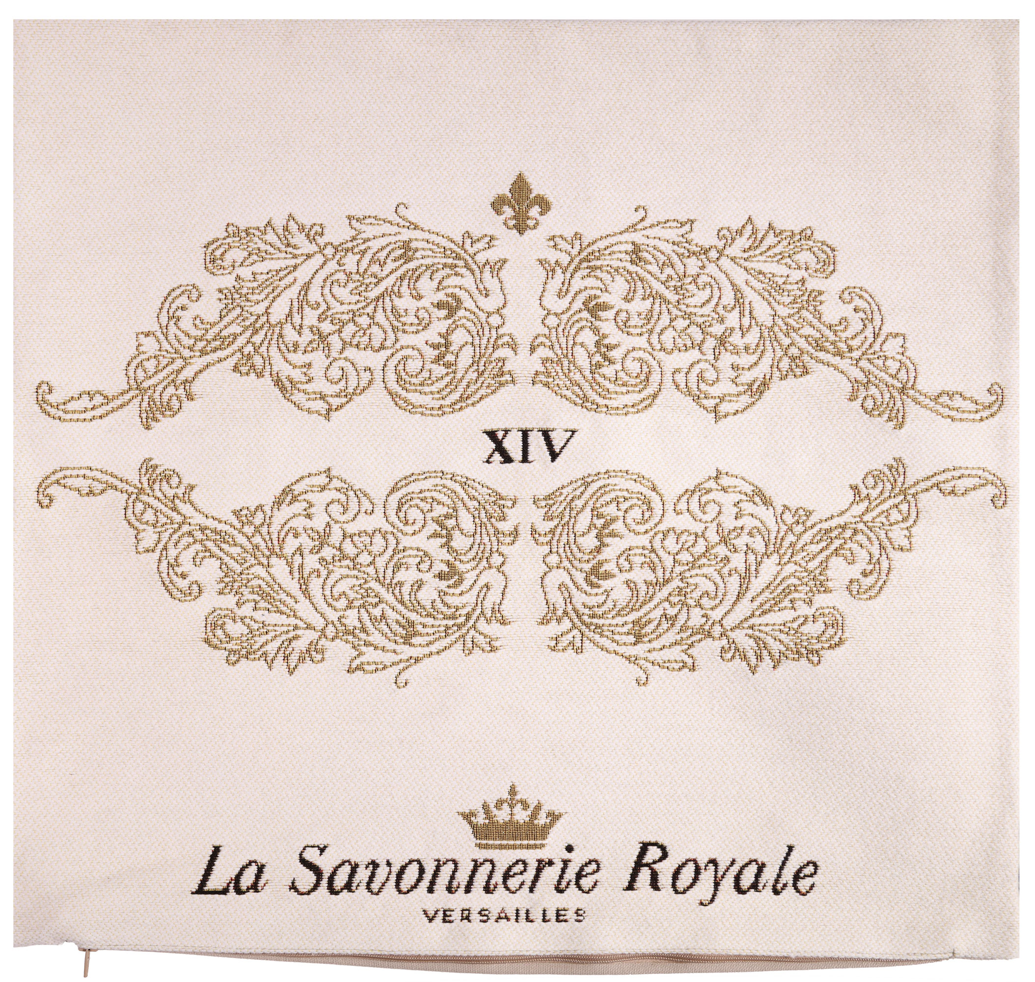 Charles Le Brun Gold Ornament Tapestry Pillow Cover 19x19 Inch Cotton Jacquard Woven Cushion Cover