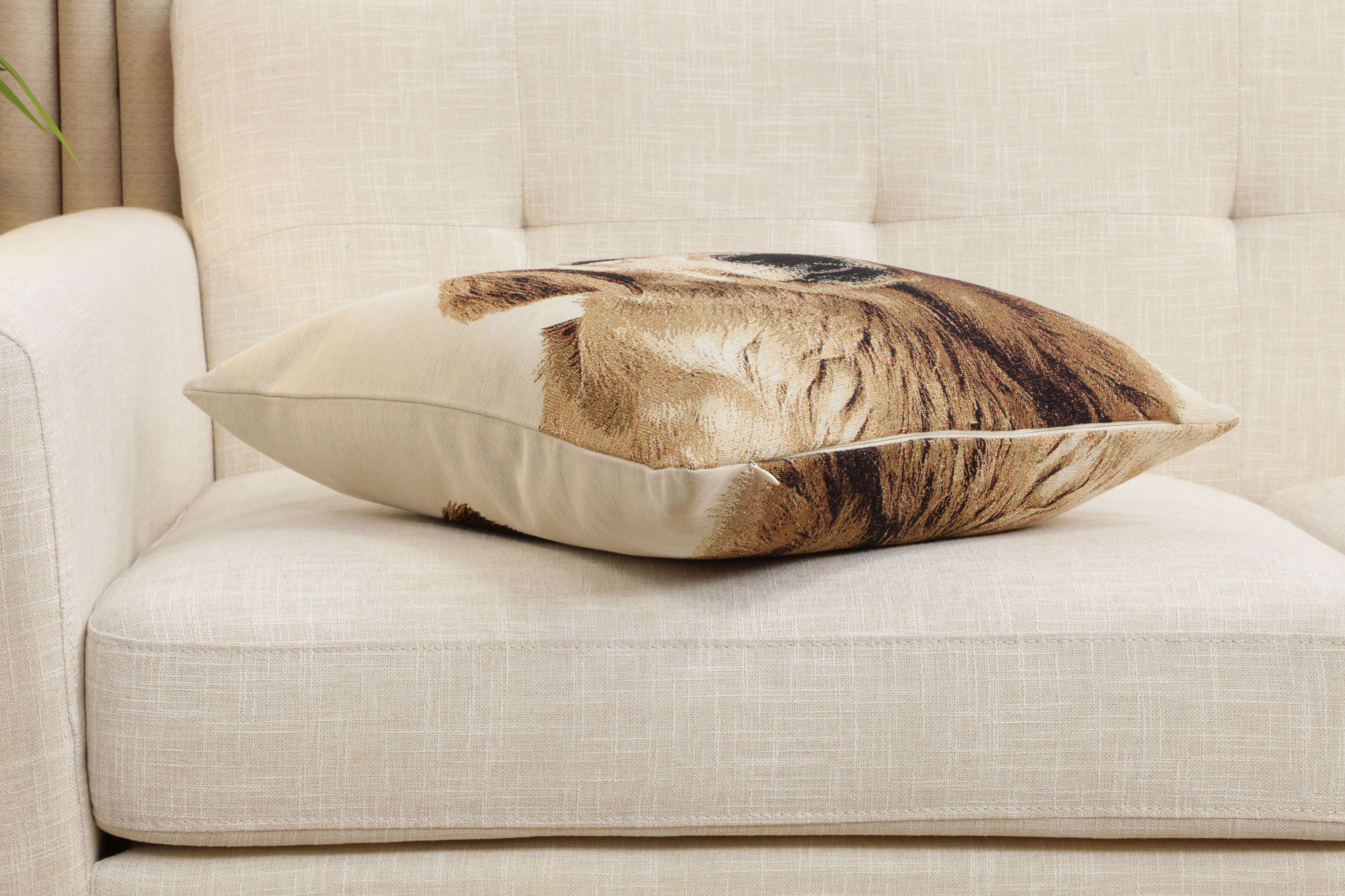 Marley Tapestry Pillow Cover 18x18 Inch Cotton Jacquard Woven Cushion Cover