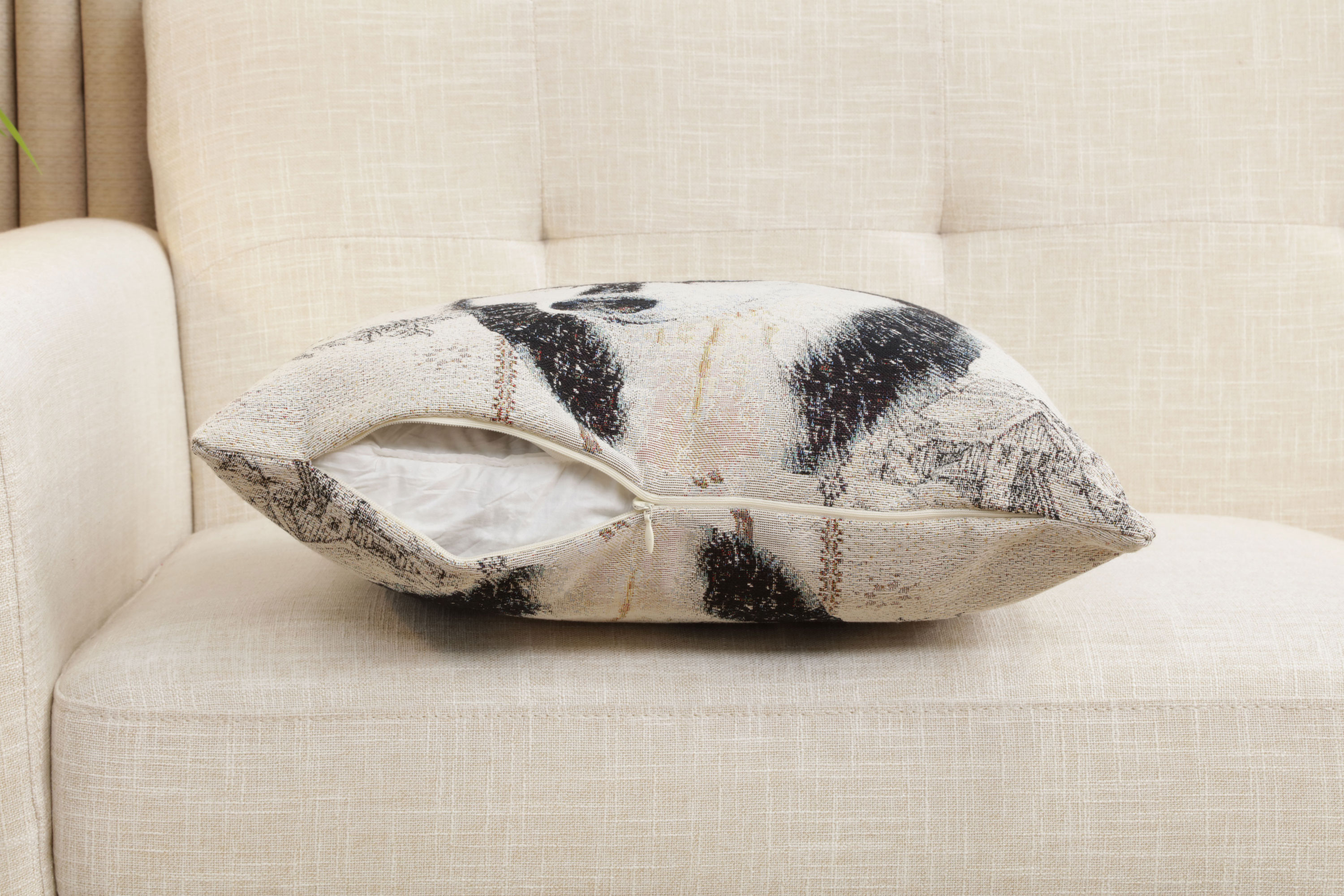 Husky Tapestry Pillow Cover 18x18 Inch Cotton Jacquard Woven Cushion Cover