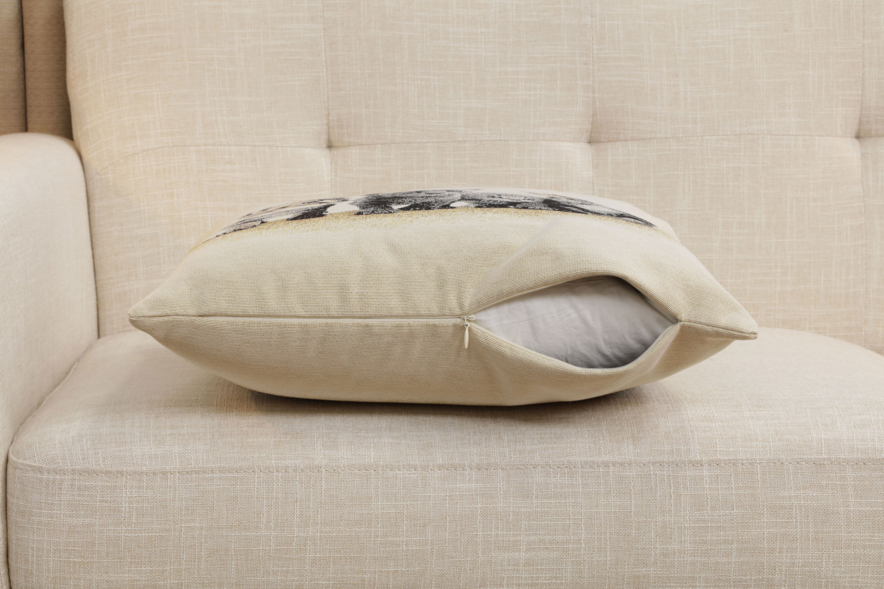 Quartet Tapestry Pillow Cover 18x18 Inch Cotton Jacquard Woven Cushion Cover