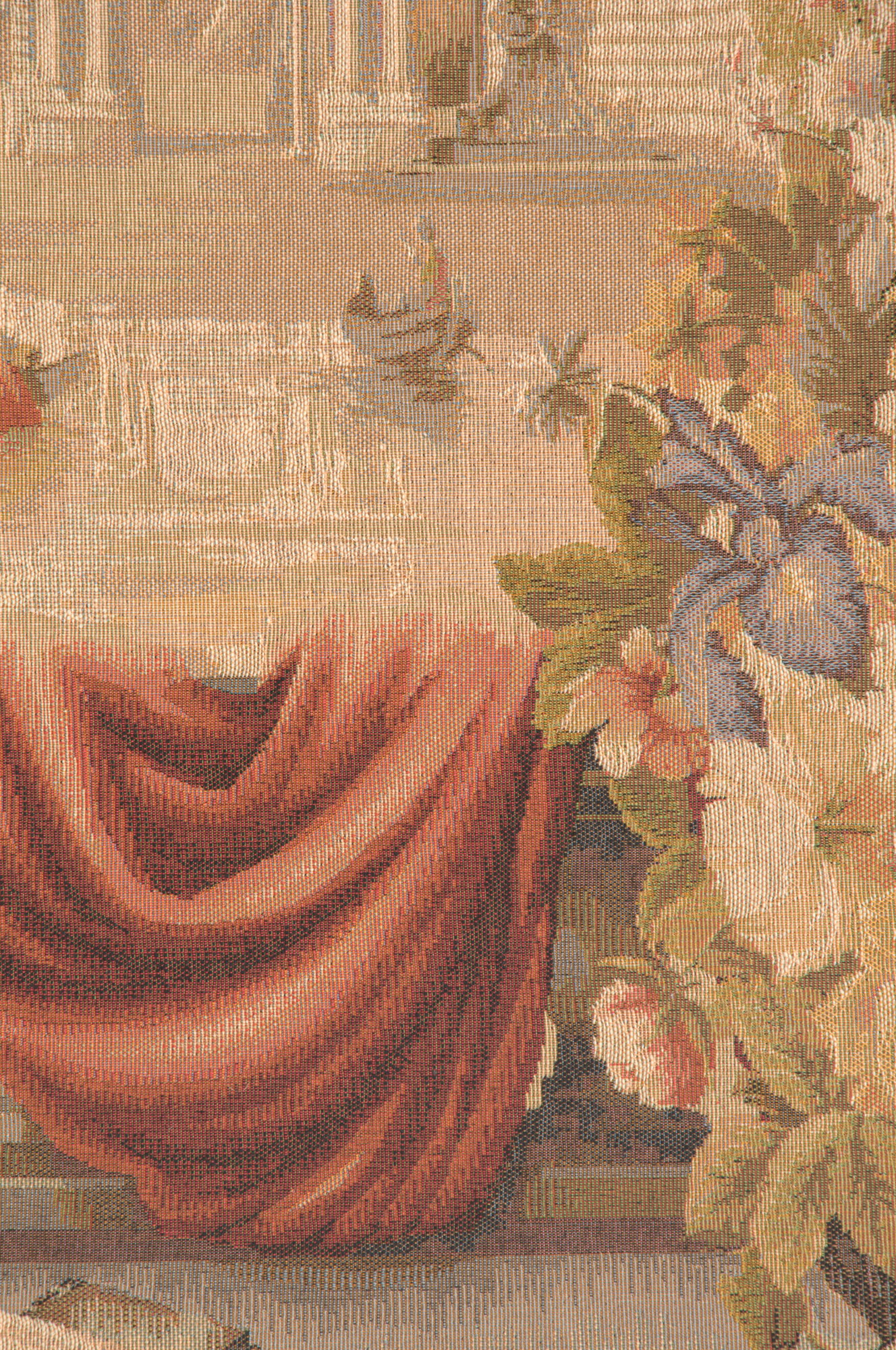 Le Port de Toscane French Tapestry Wall Hanging 58x44 Inch Cotton Jacquard Woven Wall Tapestry