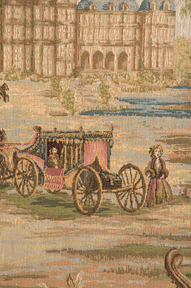 Verdure au Chateau French Tapestry Wall Hanging 58x55 Inch Cotton Jacquard Woven Wall Tapestry