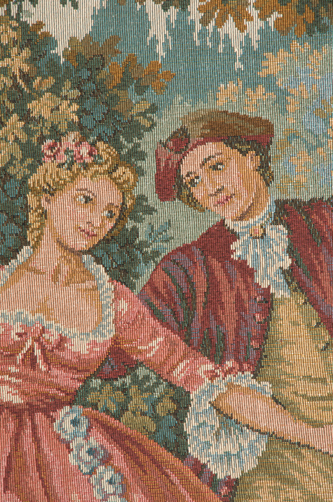 Francois Boucher Danza Tapestry Wall Hanging 46 x 32 in Jacquard Woven Classical Dance Wall Art