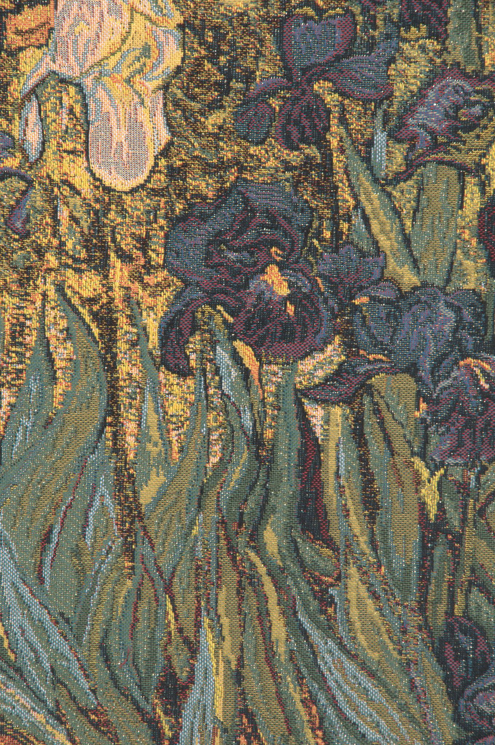 Vincent Van Gogh Iris Tapestry Wall Hanging 17 x 22 in Jacquard Woven Floral Wall Art