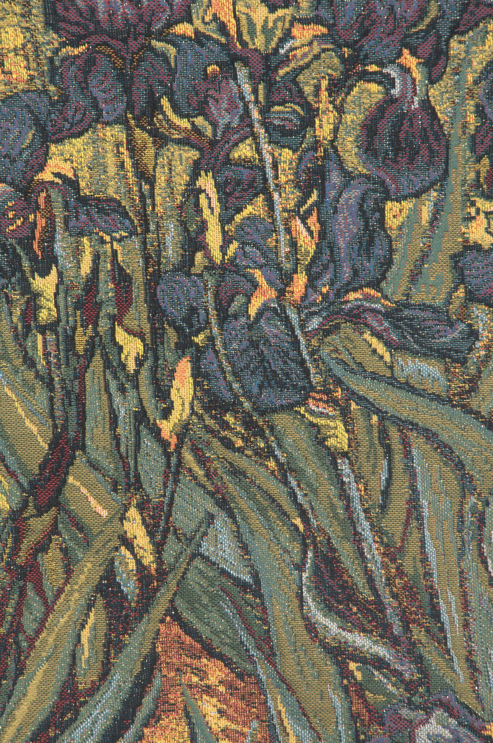 Vincent Van Gogh Iris Tapestry Wall Hanging 17 x 22 in Jacquard Woven Floral Wall Art