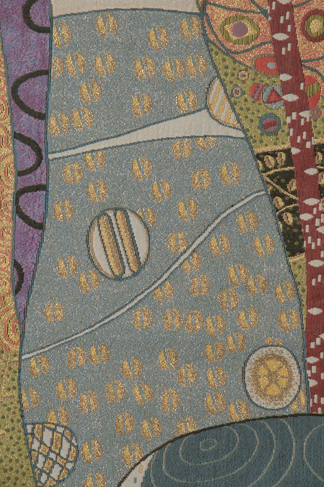 Gustav Klimt Water Snakes Vintage Tapestry Wall Hanging 65 x 24 in Art Nouveau Jacquard Woven Wall Art