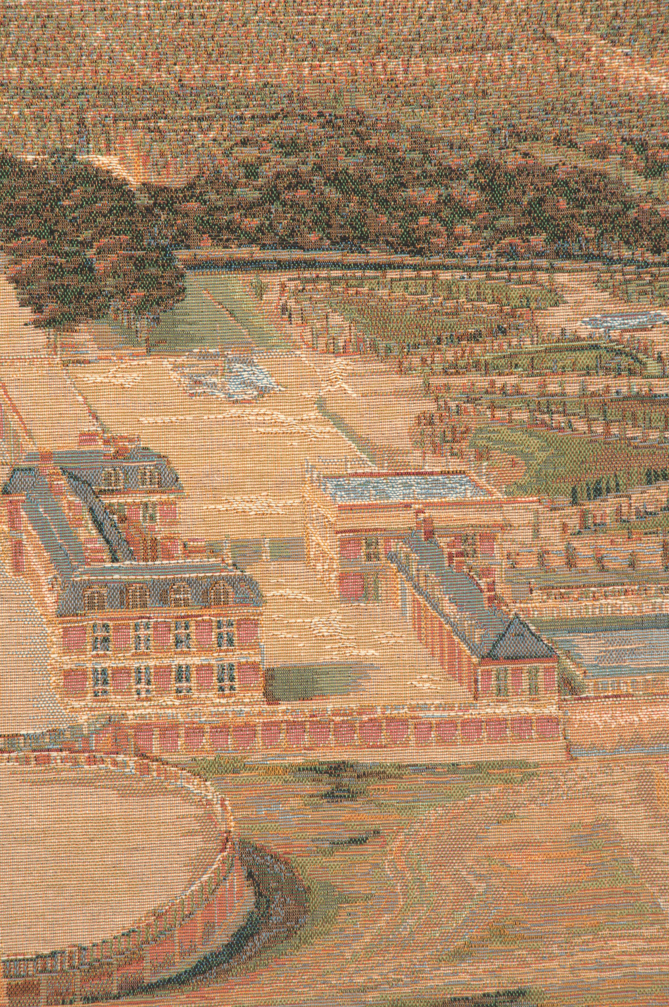 Versailles Castle French Tapestry Wall Hanging 42x58 Inch Cotton Jacquard Woven Wall Tapestry