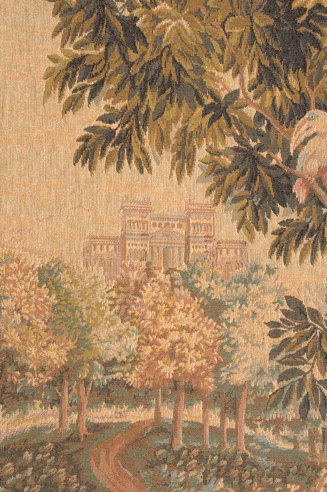 Verdure Aux Oiseaux I French Tapestry Wall Hanging 58 x 43 Inch Birds Woodland Jacquard Woven European Decor